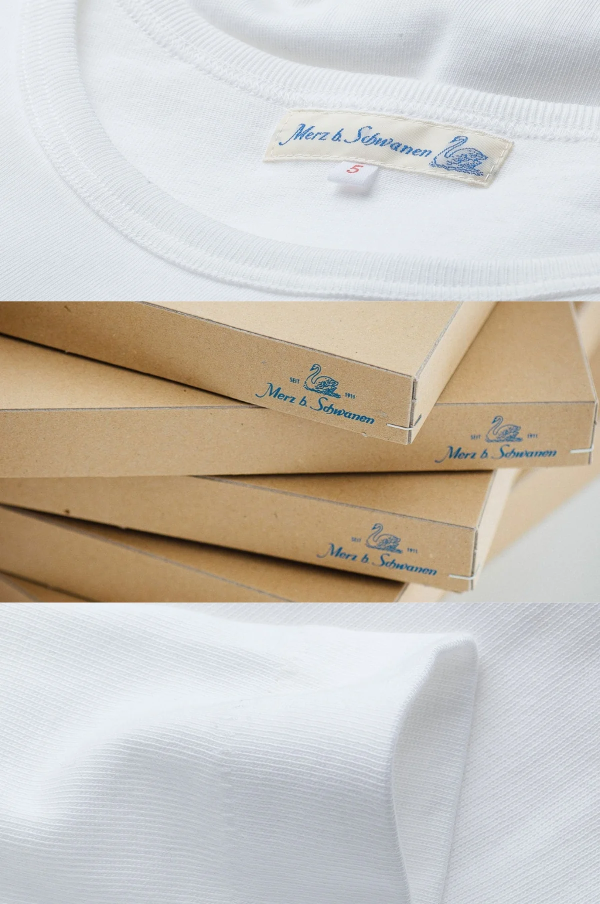 215 Loopwheel T-Shirt 8.6oz White - Image 4