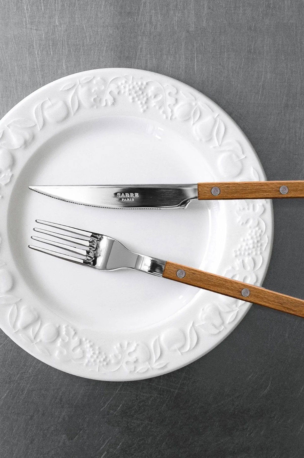 4 Pieces Cutlery Set Bistrot Teak - Image 2
