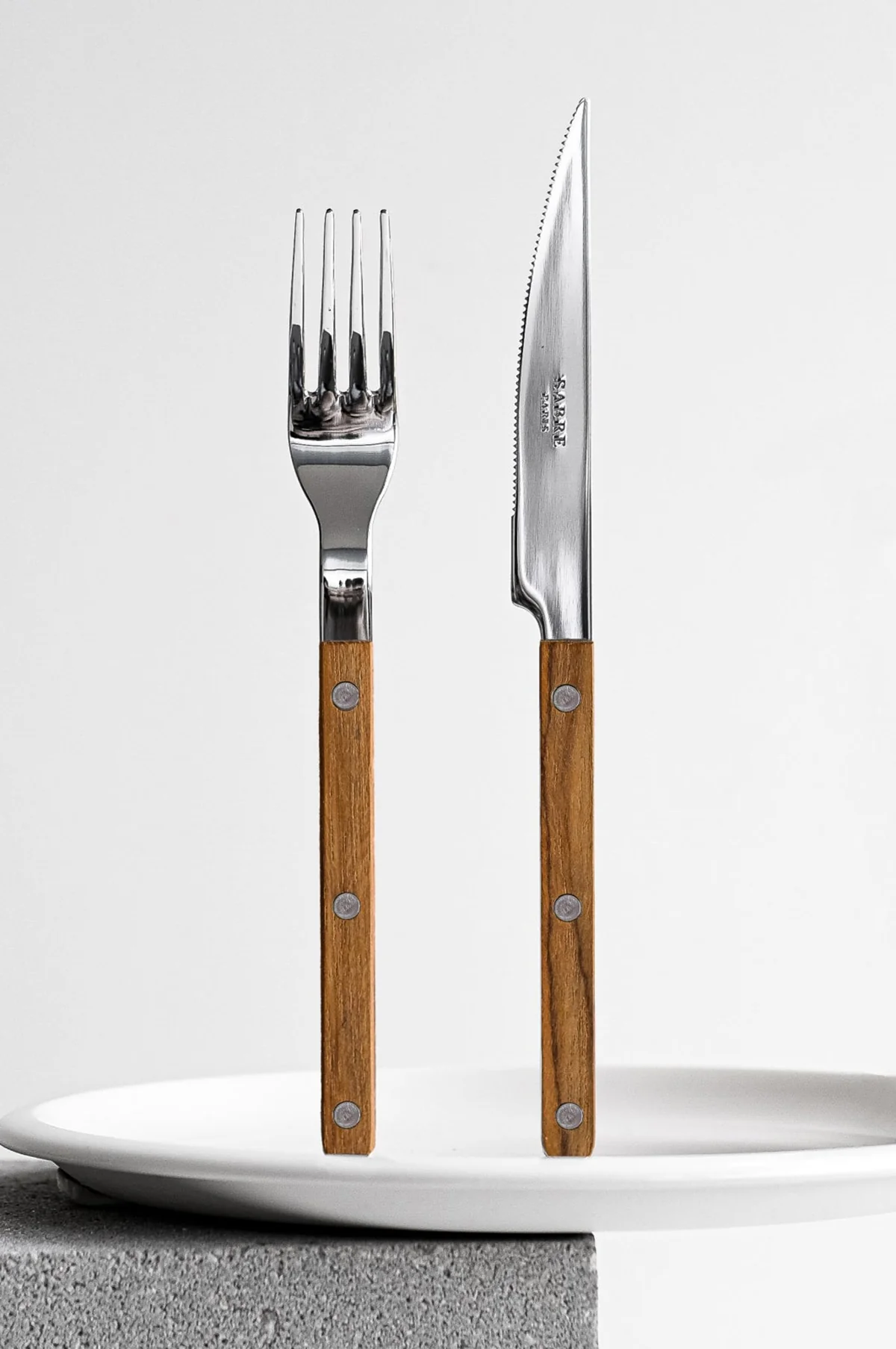 4 Pieces Cutlery Set Bistrot Teak - Image 4