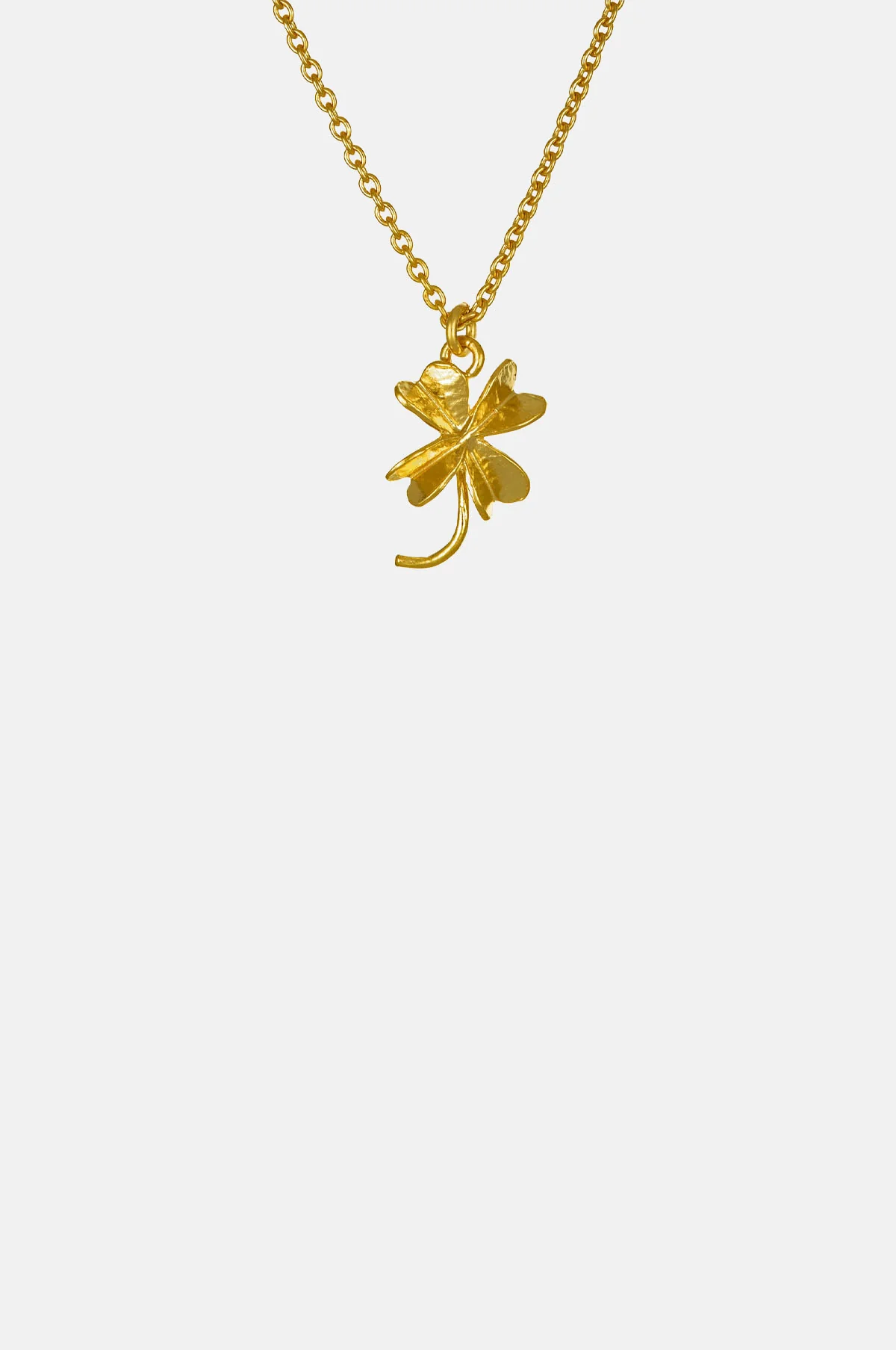 Baby Lucky Clover Necklace Gold