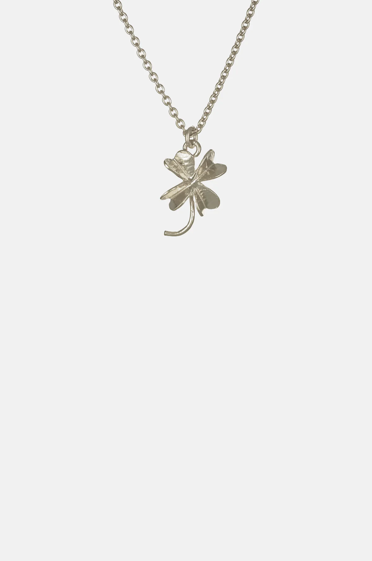 Baby Lucky Clover Necklace Silver
