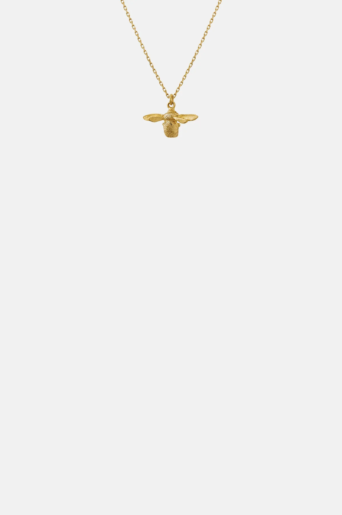 Teeny Tiny Bumblebee Necklace 18ct Solid Gold