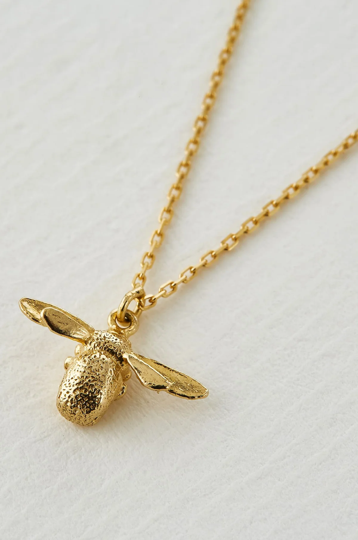Teeny Tiny Bumblebee Necklace 18ct Solid Gold - Image 2