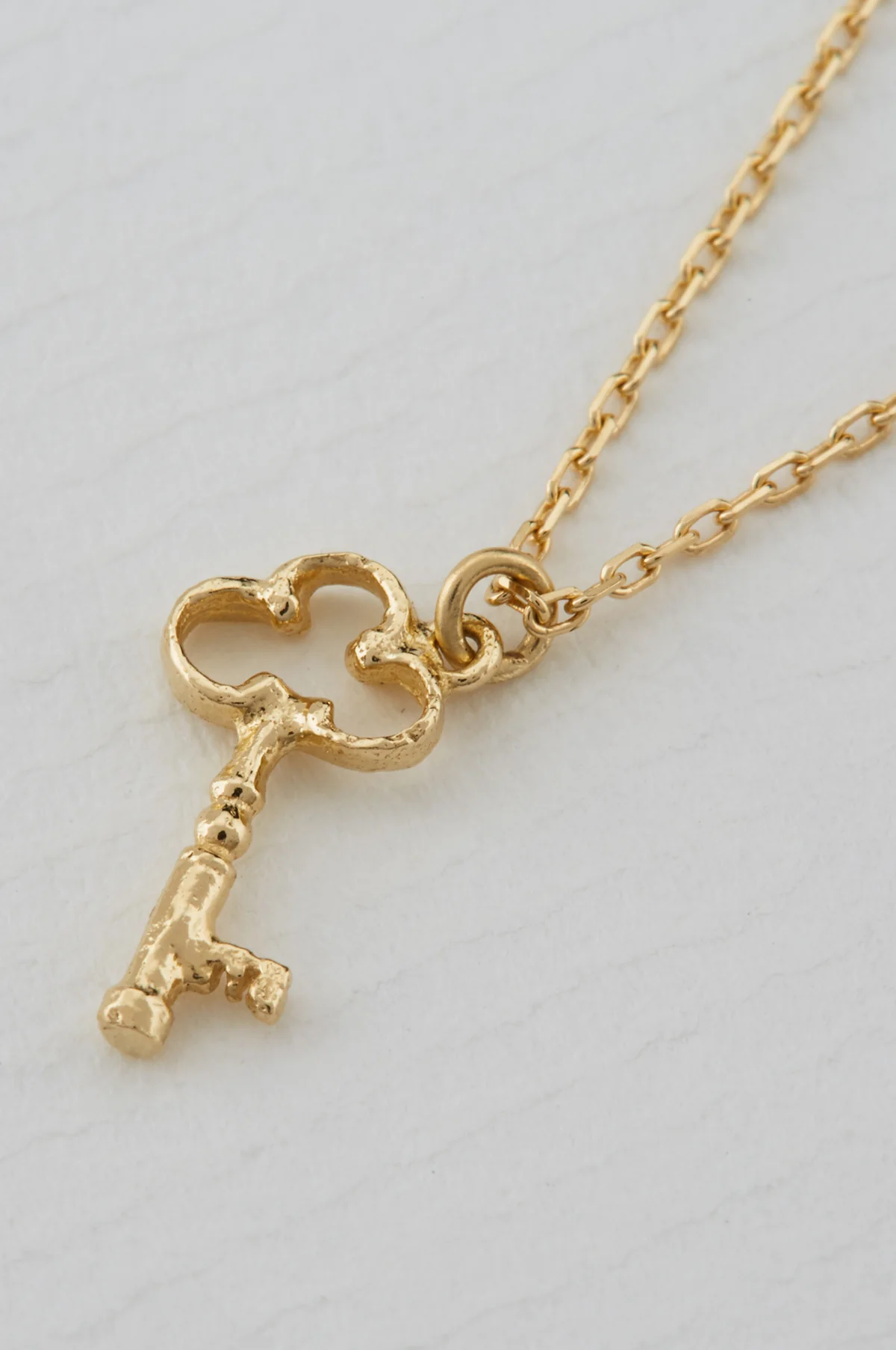 Teeny Tiny Garden Key Necklace 18ct Solid Gold - Image 2