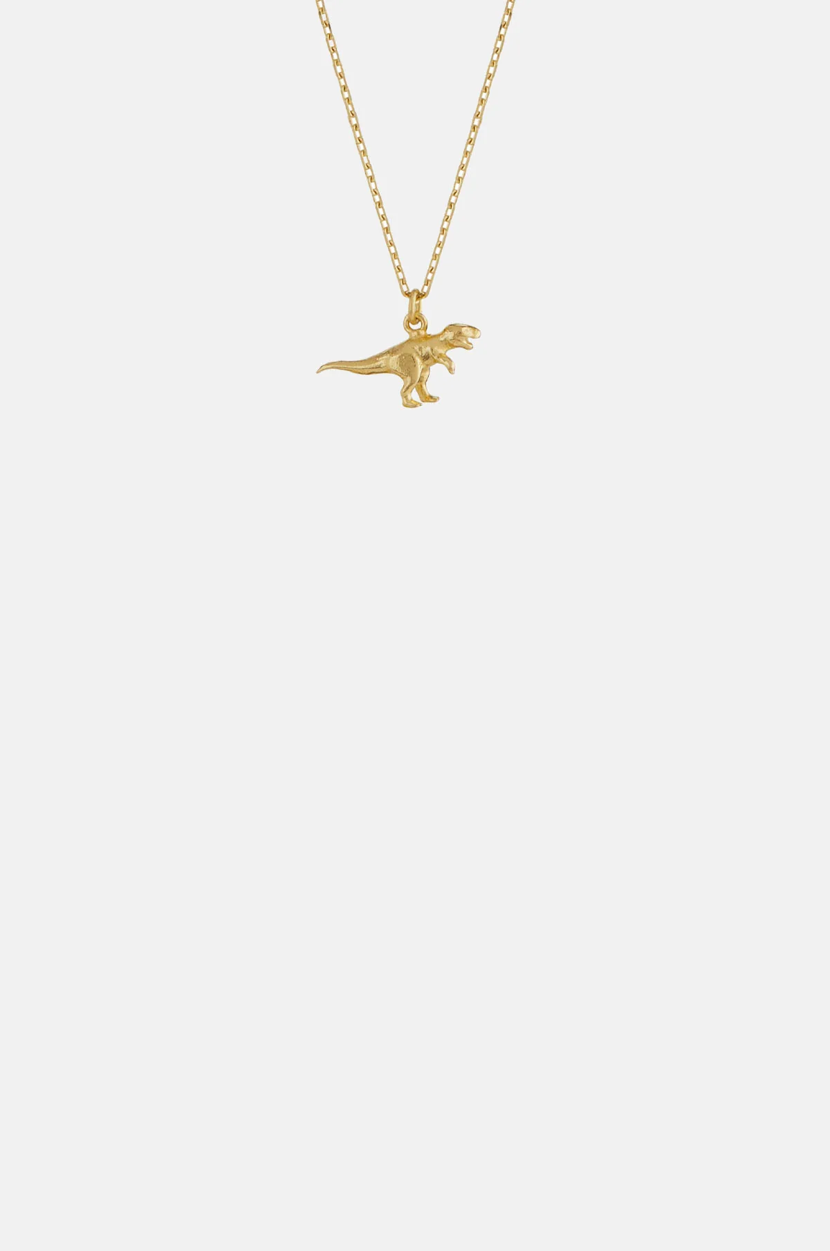 Teeny Tiny T-Rex Necklace 18ct Solid Gold