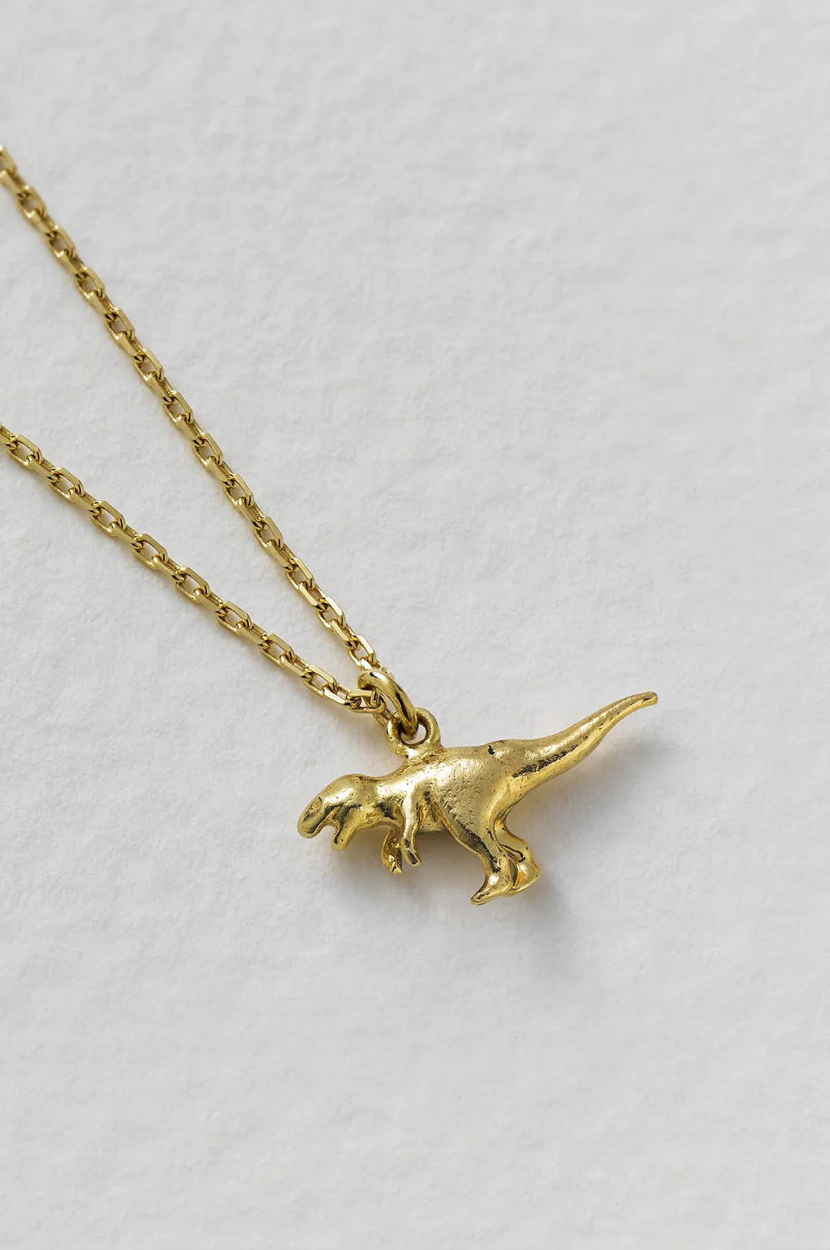 Teeny Tiny T-Rex Necklace 18ct Solid Gold - Image 2