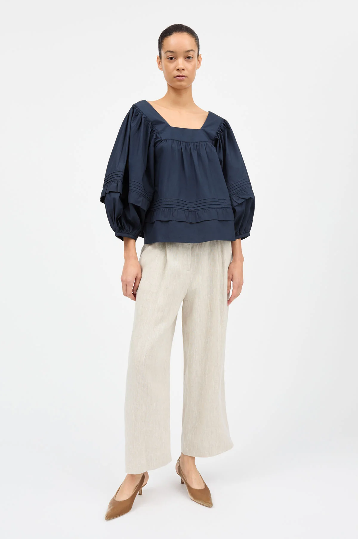 Alice Blouse Dark Navy - Image 2