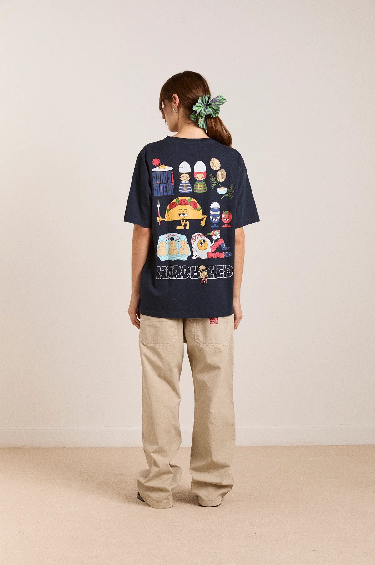 All Day Breakfast Tee Navy - Image 5
