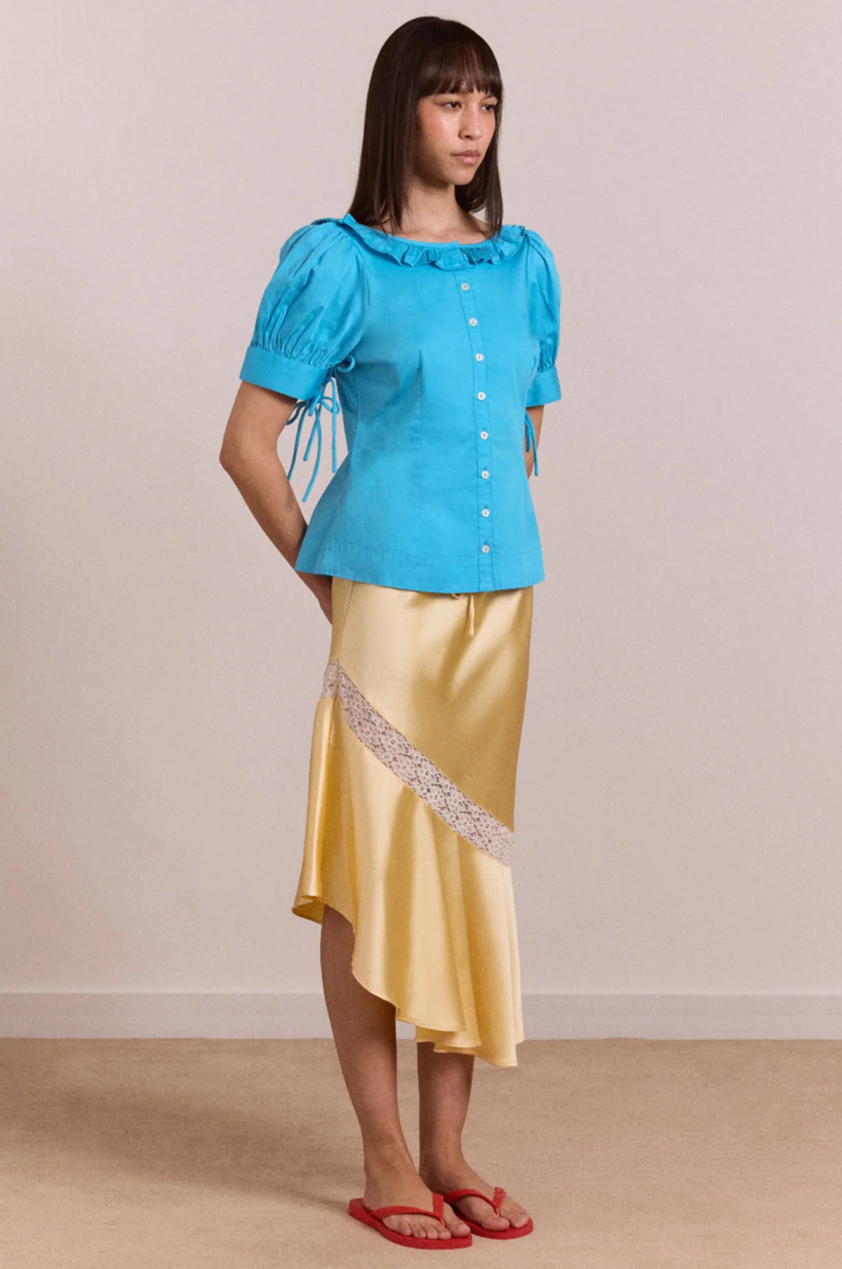 Anke Blouse River Blue - Image 4