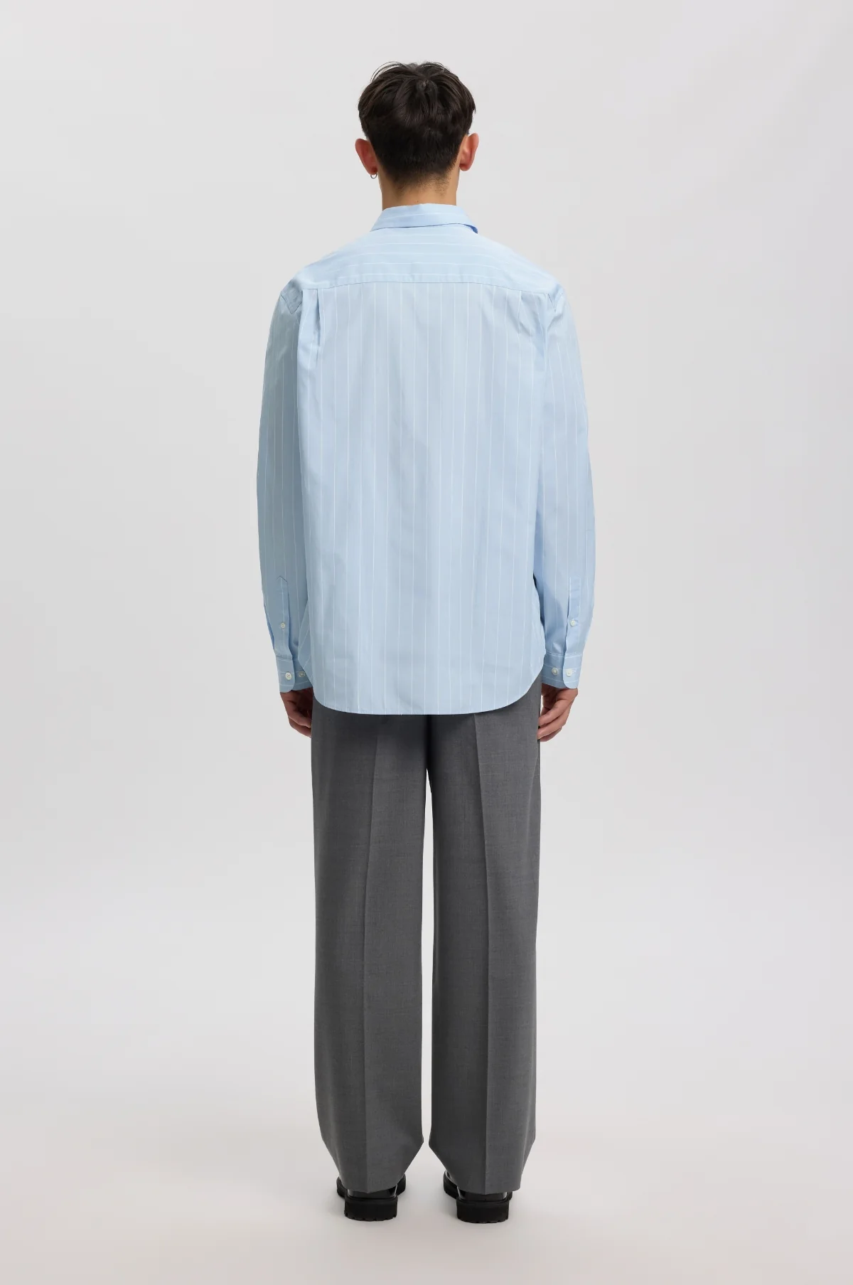 Anraslund Classic Stripe LS Shirt Cashmere Blue - Image 6
