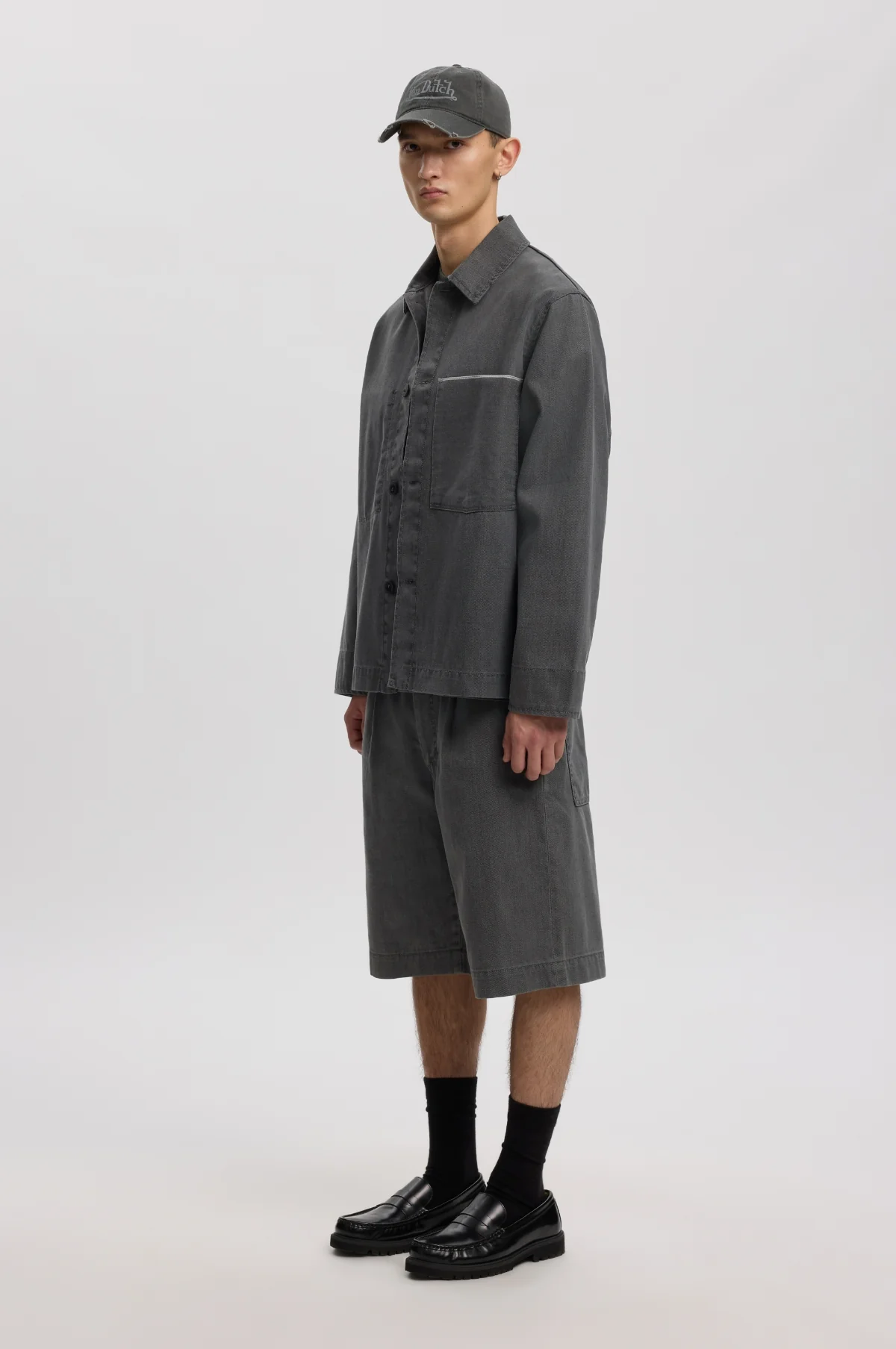 Anrfloki Selvedge Denim LG Overshirt Light Grey Denim - Image 5
