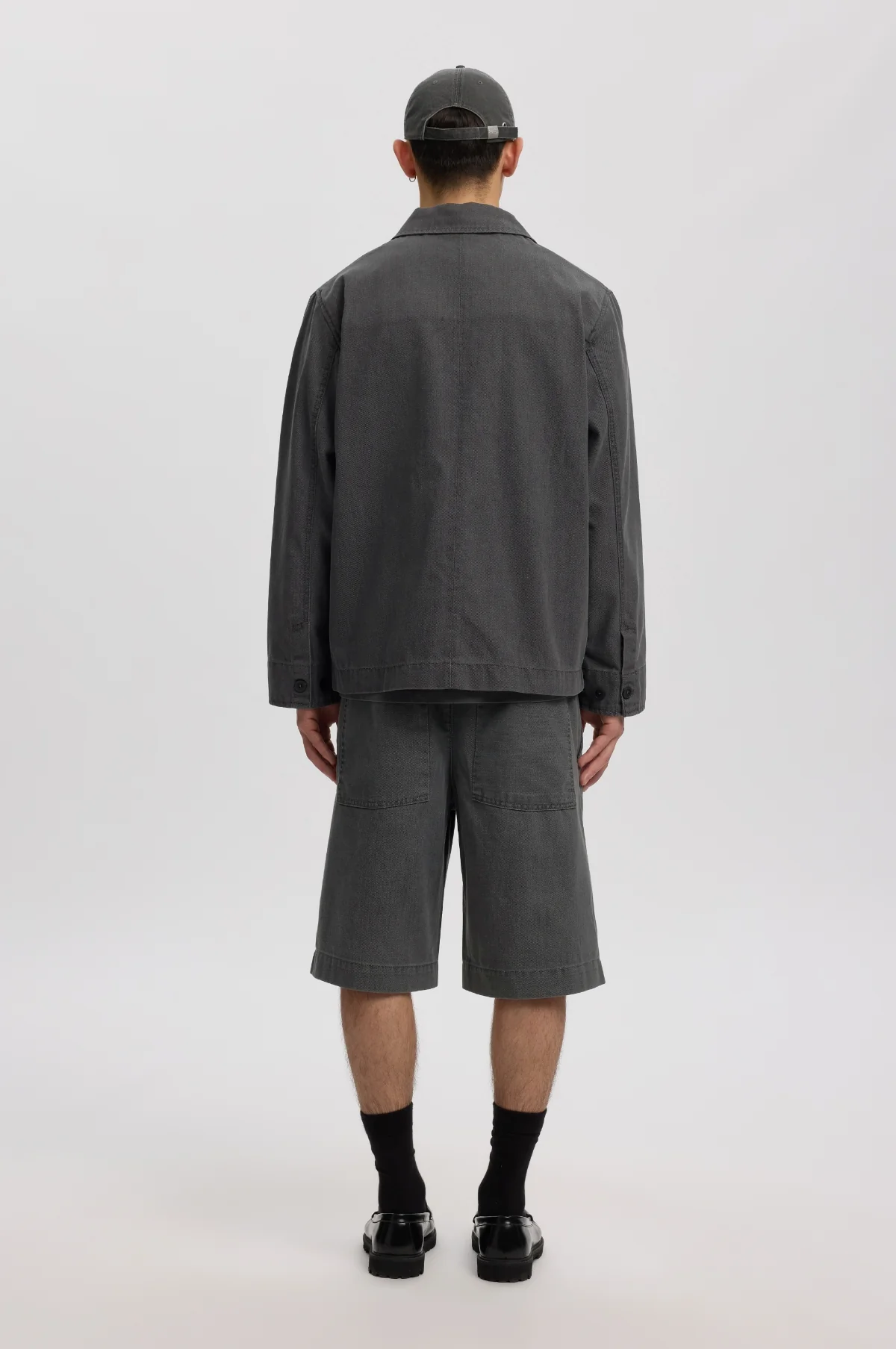 Anrfloki Selvedge Denim LG Overshirt Light Grey Denim - Image 6
