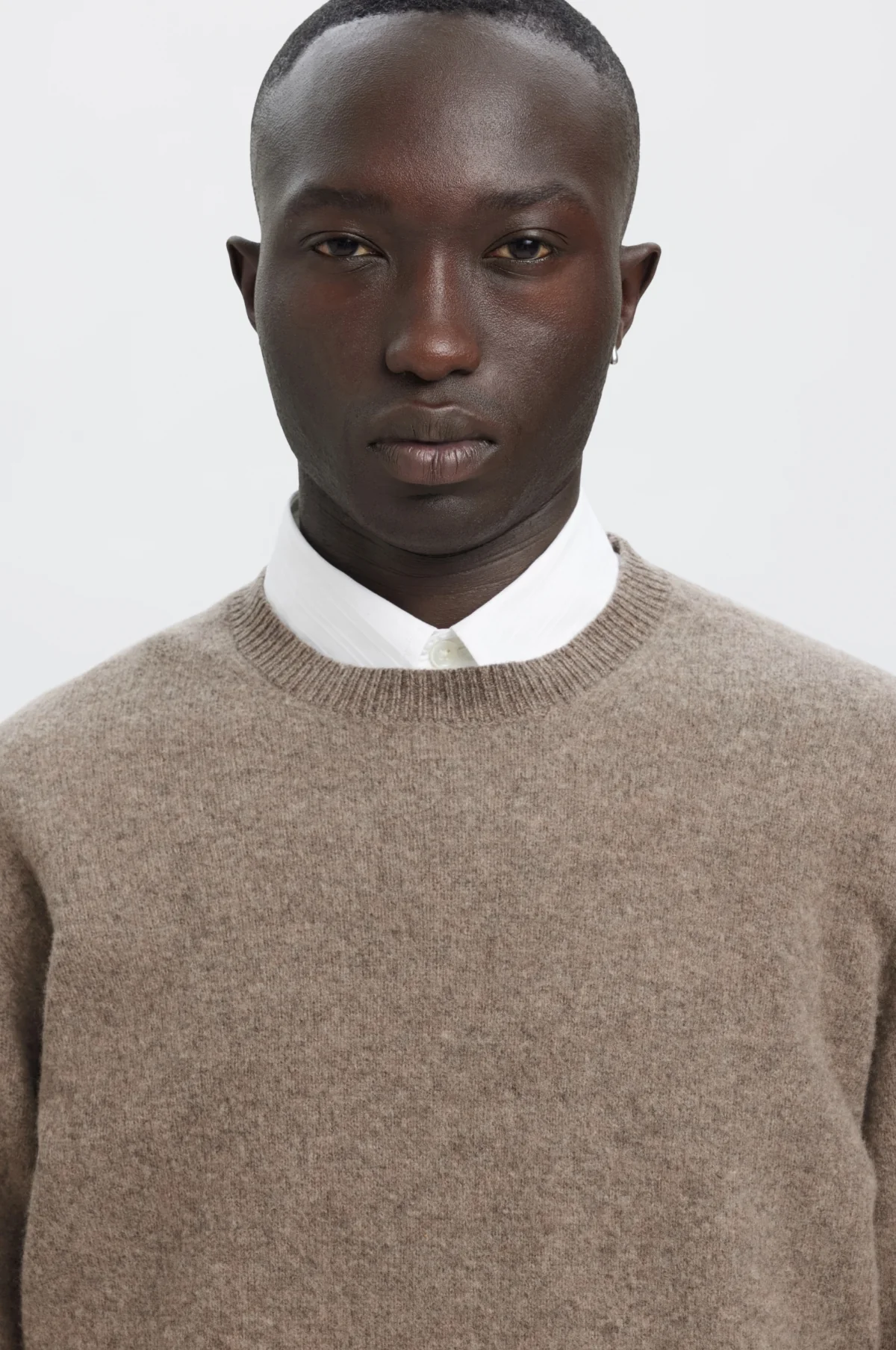 Anrragi LS Knit Wool Crew Neck Dark Earth - Image 5
