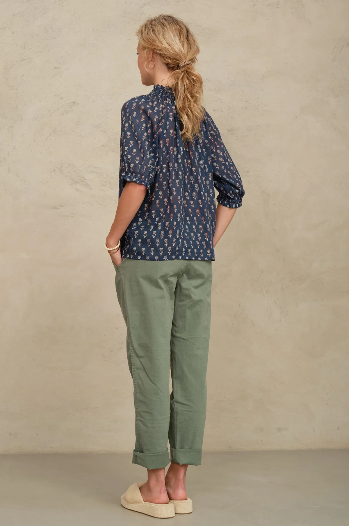 Ari Print S/S Top Indigo - Image 3