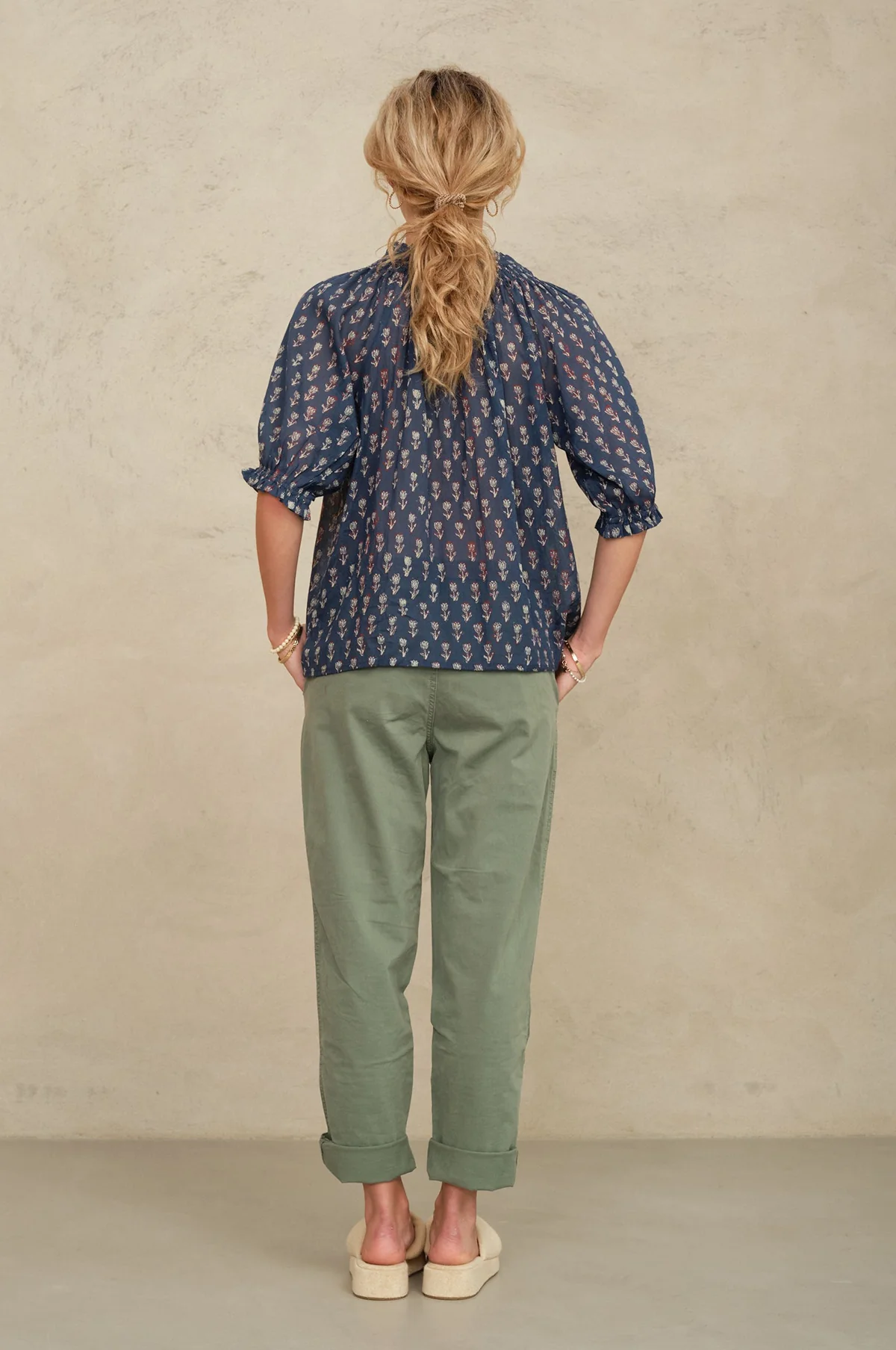 Ari Print S/S Top Indigo - Image 5