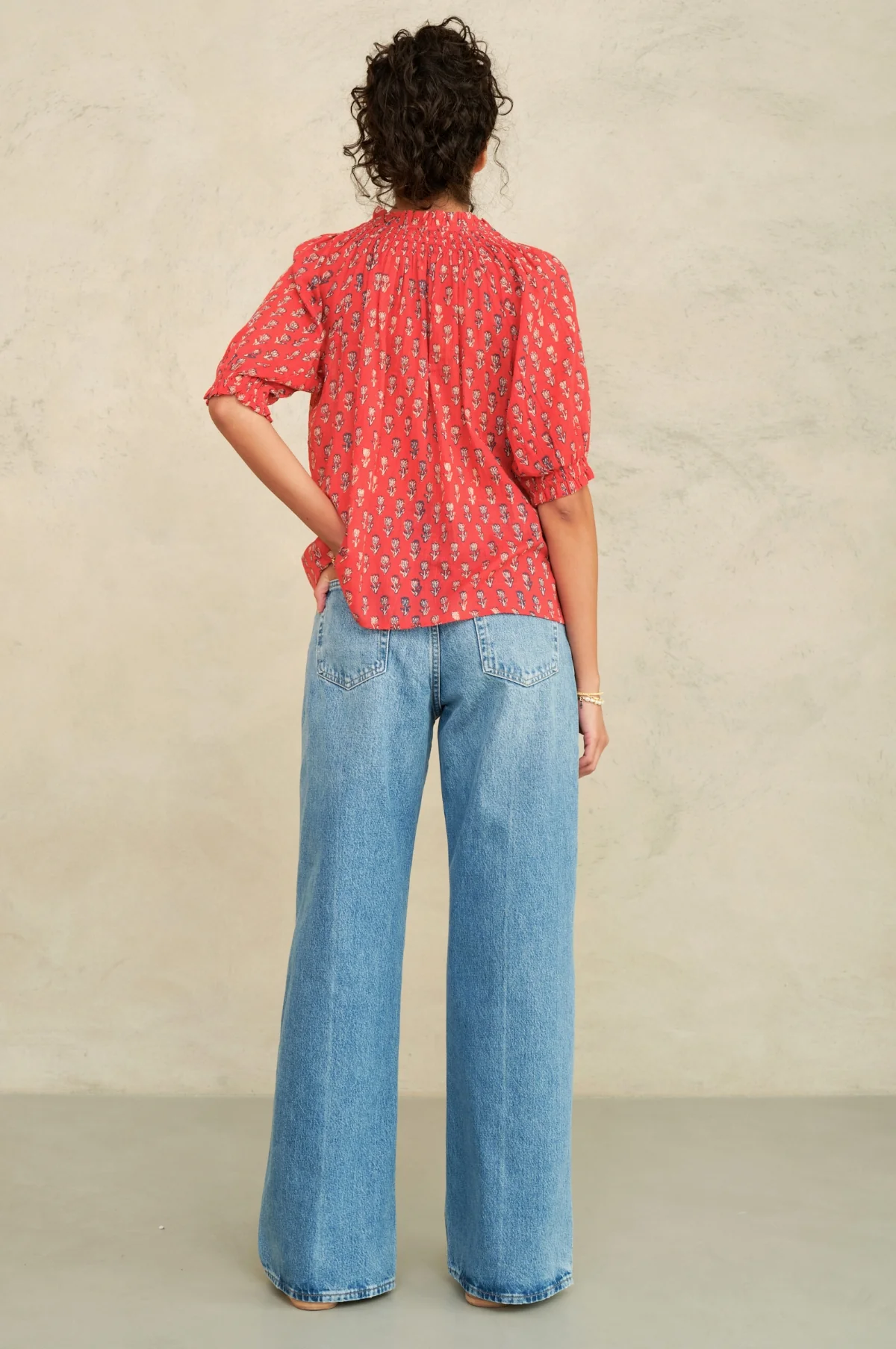 Ari Print S/S Top Red - Image 4