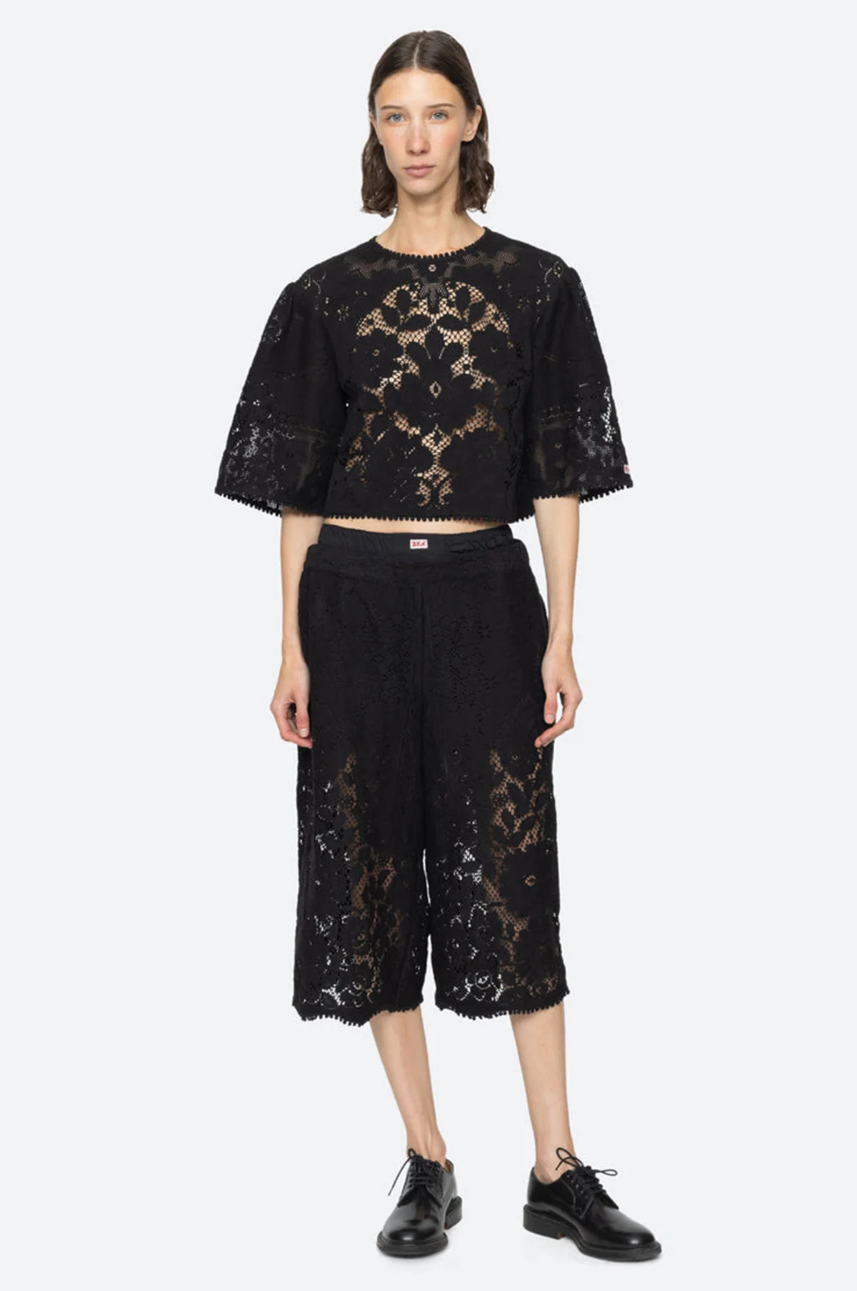 Arianna Lace Culottes Black - Image 3
