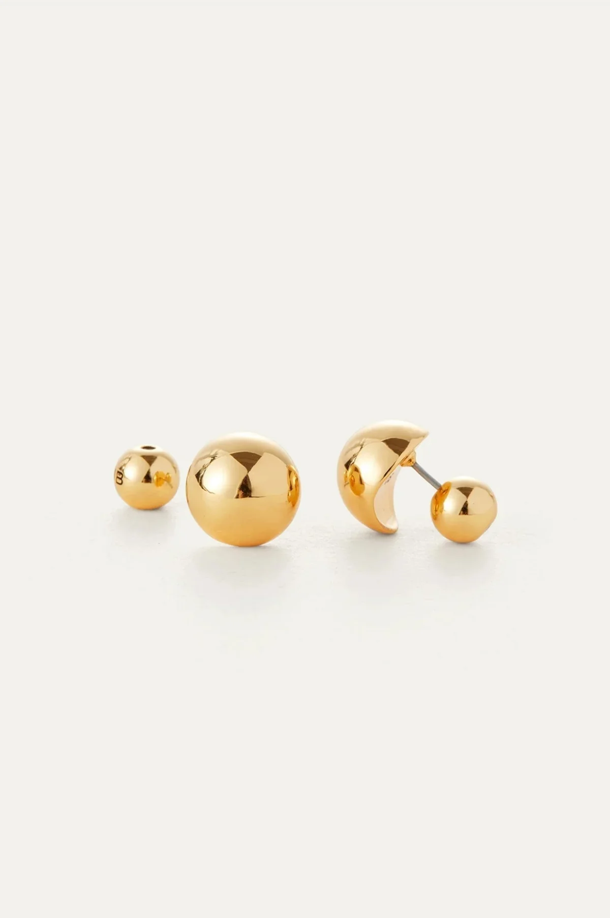 Aurora Gold Stud Earrings - Image 3