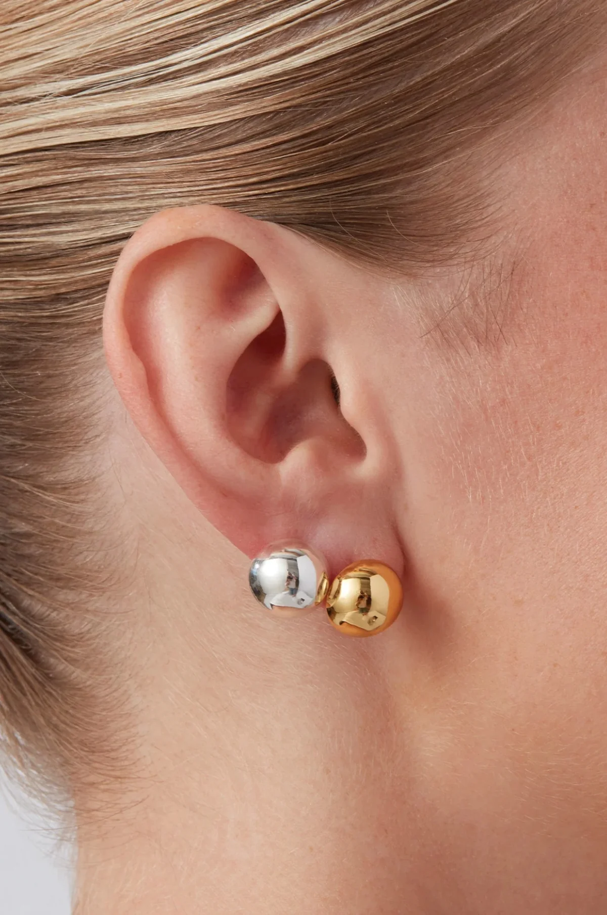 Aurora Gold Stud Earrings - Image 5