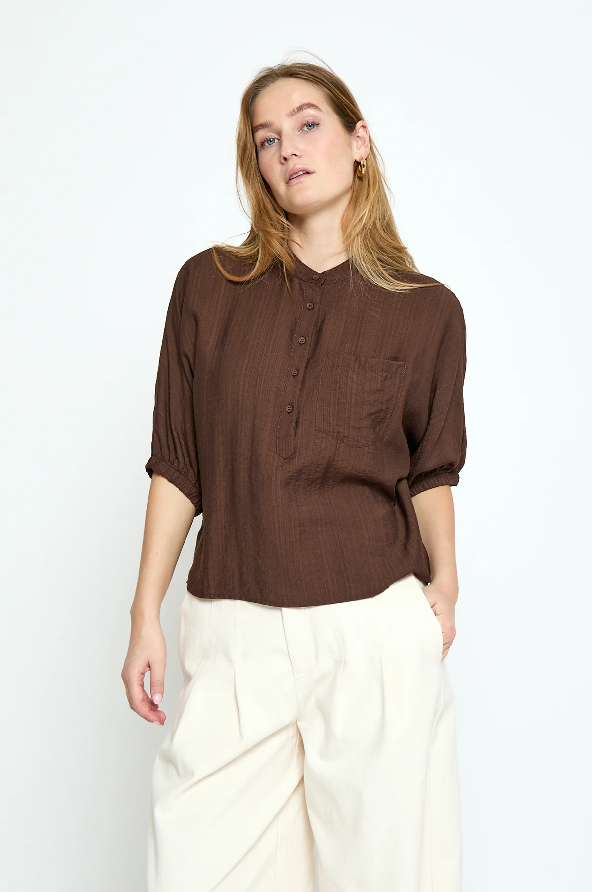 Barbara Blouse Chestnut - Image 2