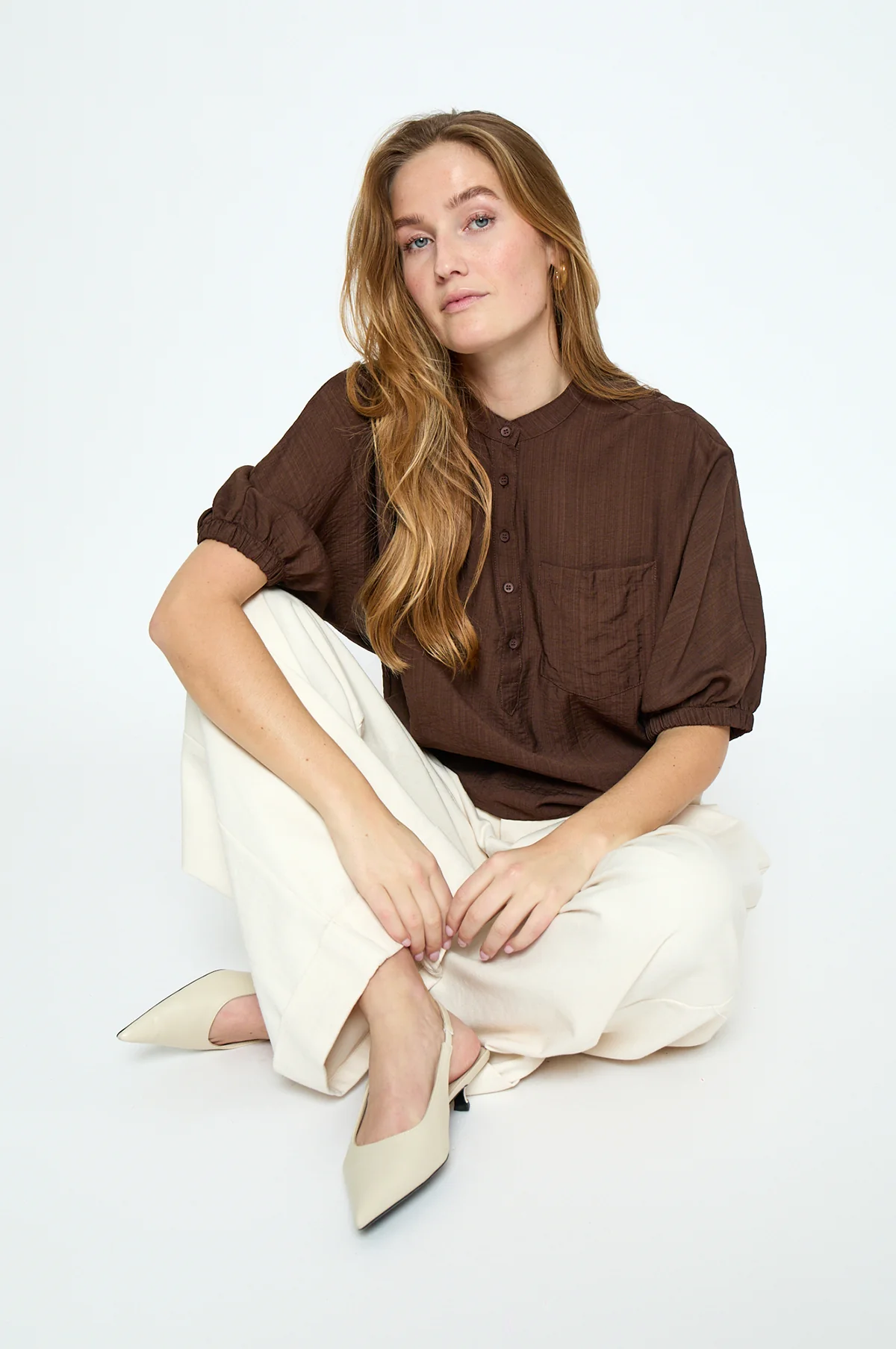 Barbara Blouse Chestnut - Image 3