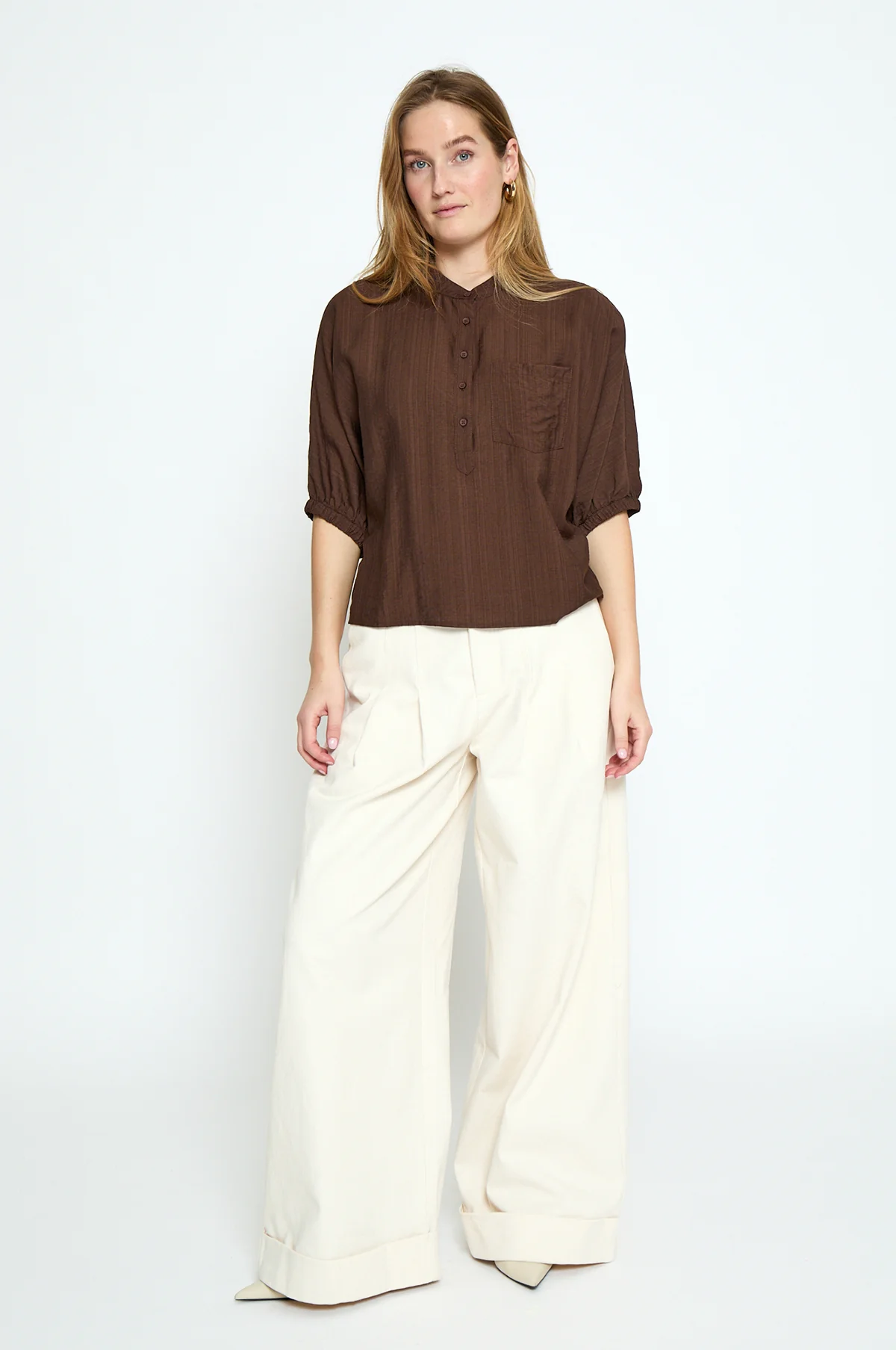 Barbara Blouse Chestnut - Image 5