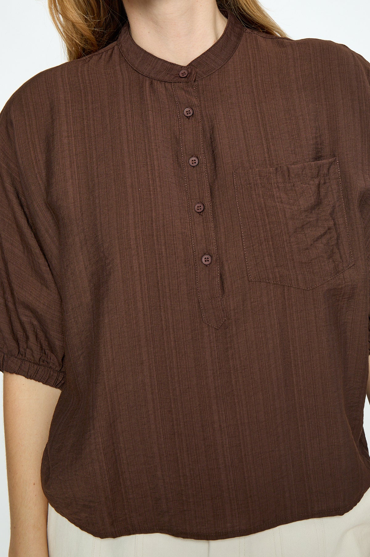 Barbara Blouse Chestnut - Image 6