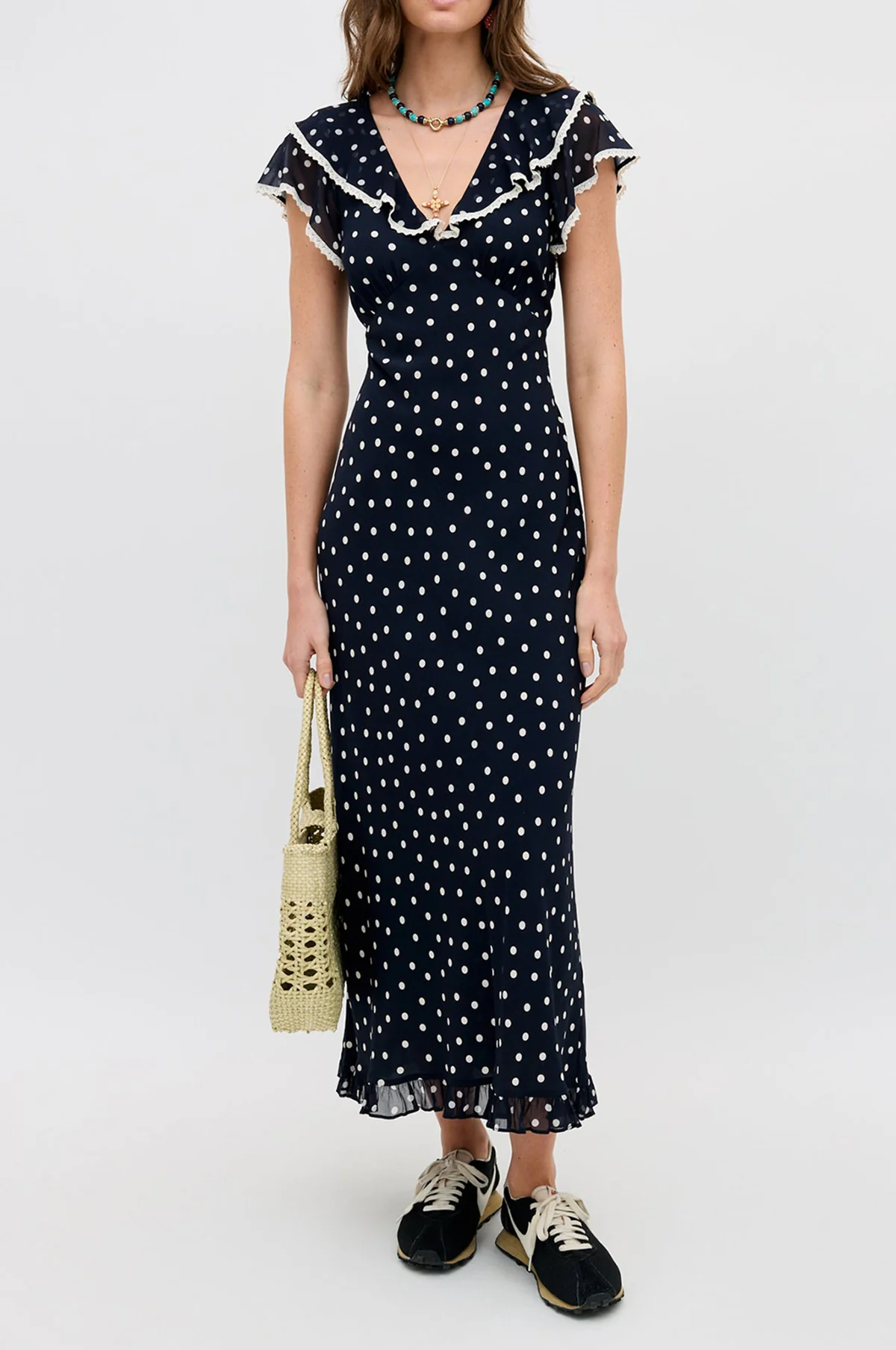 Bethea Dress Layla Dot Navy - Image 2