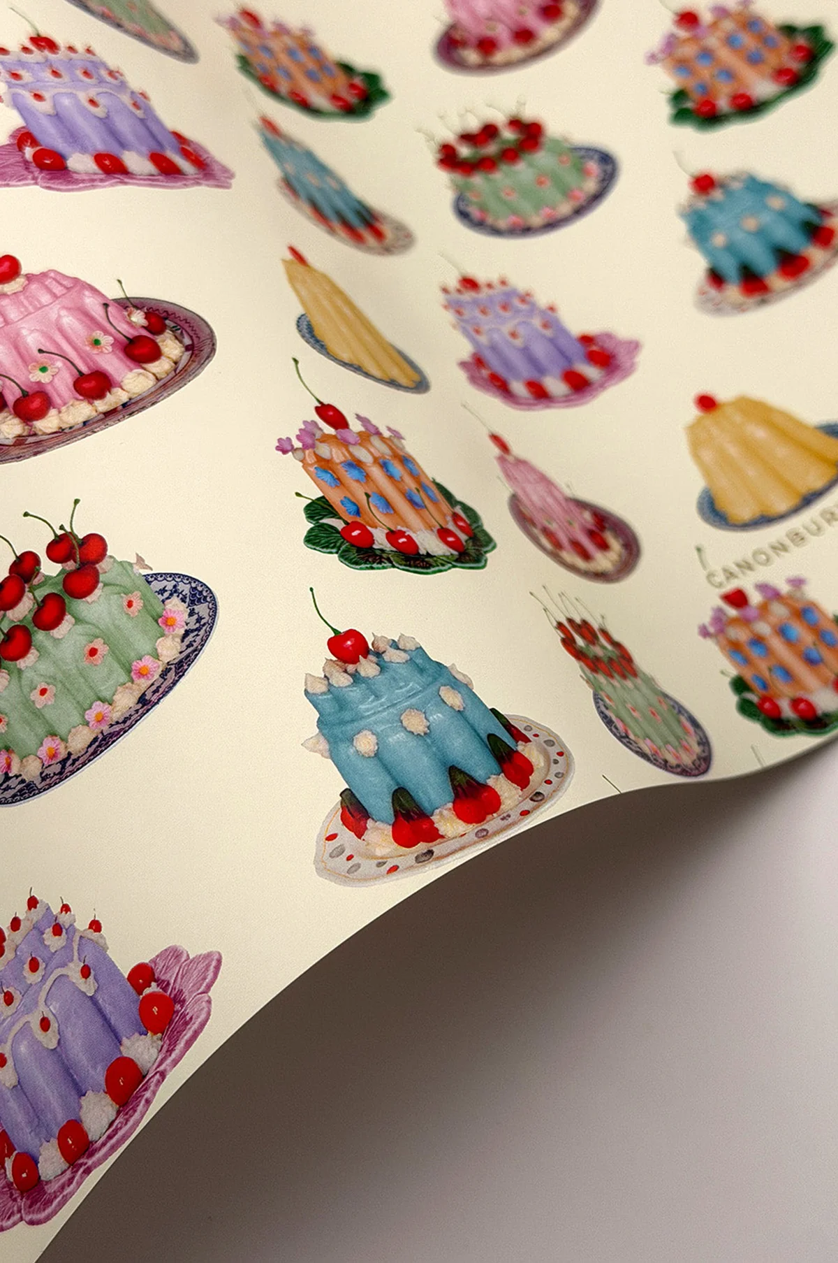 Blancmanges Wrapping Paper Set of 3 Sheets - Image 3