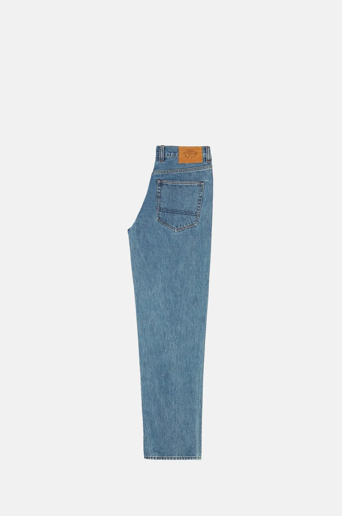 Bleach Wash Japanese Selvedge Denim Five-Pocket Jeans - Image 6