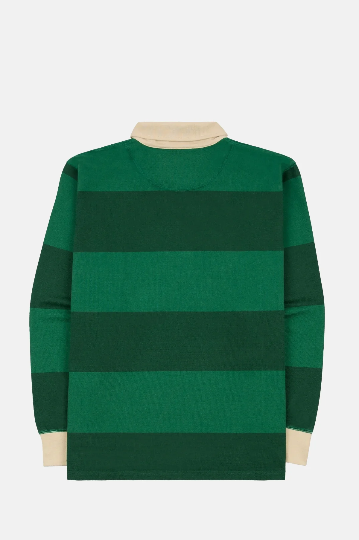 Block Stripe Quarter Zip Rugby Dark Green - Image 7