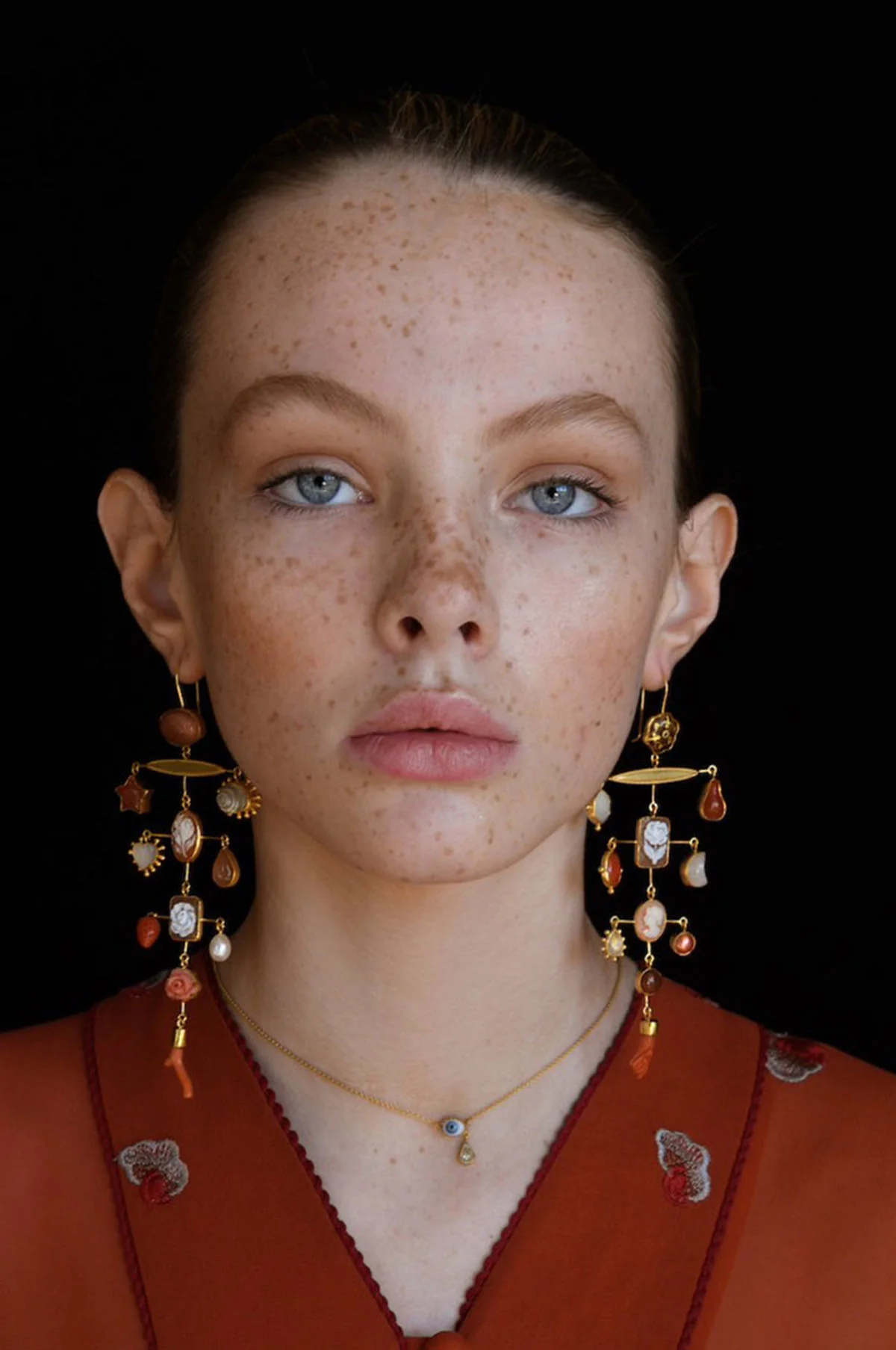 Blue Eye Teardrop Necklace - Image 2