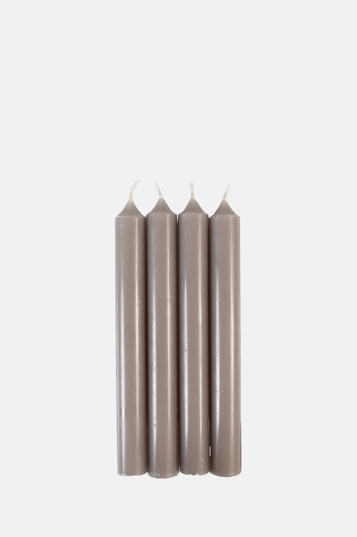 Box of 12 Dinner Candles Taupe - Image 2