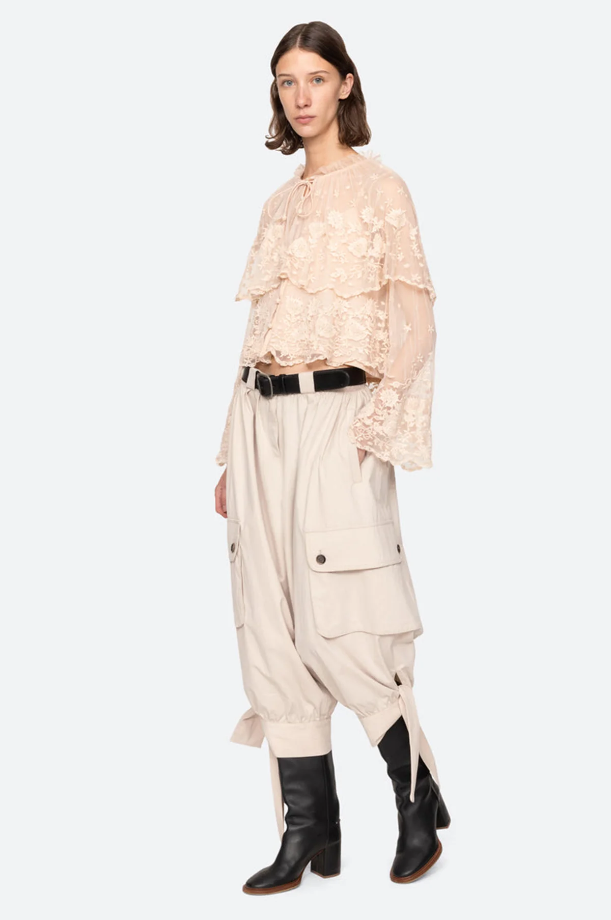 Bronte Emb L/Slv Top Blush - Image 4