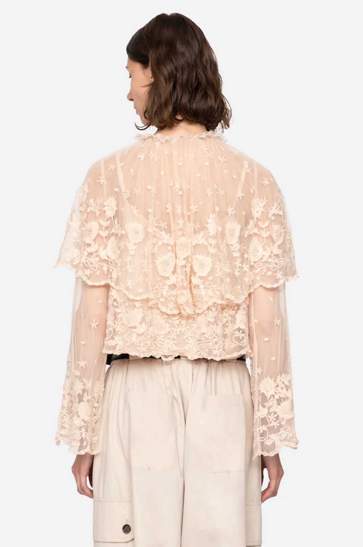 Bronte Emb L/Slv Top Blush - Image 5