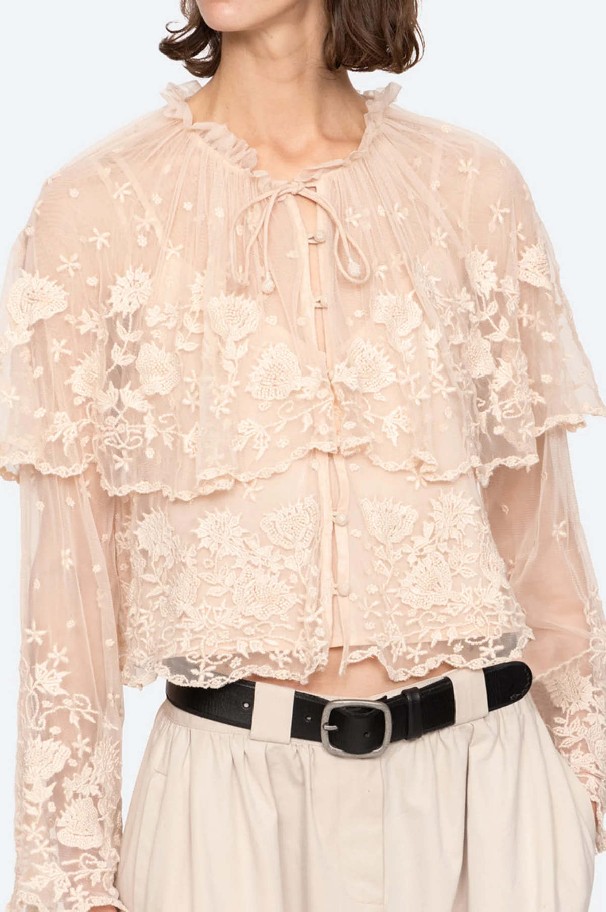 Bronte Emb L/Slv Top Blush - Image 9