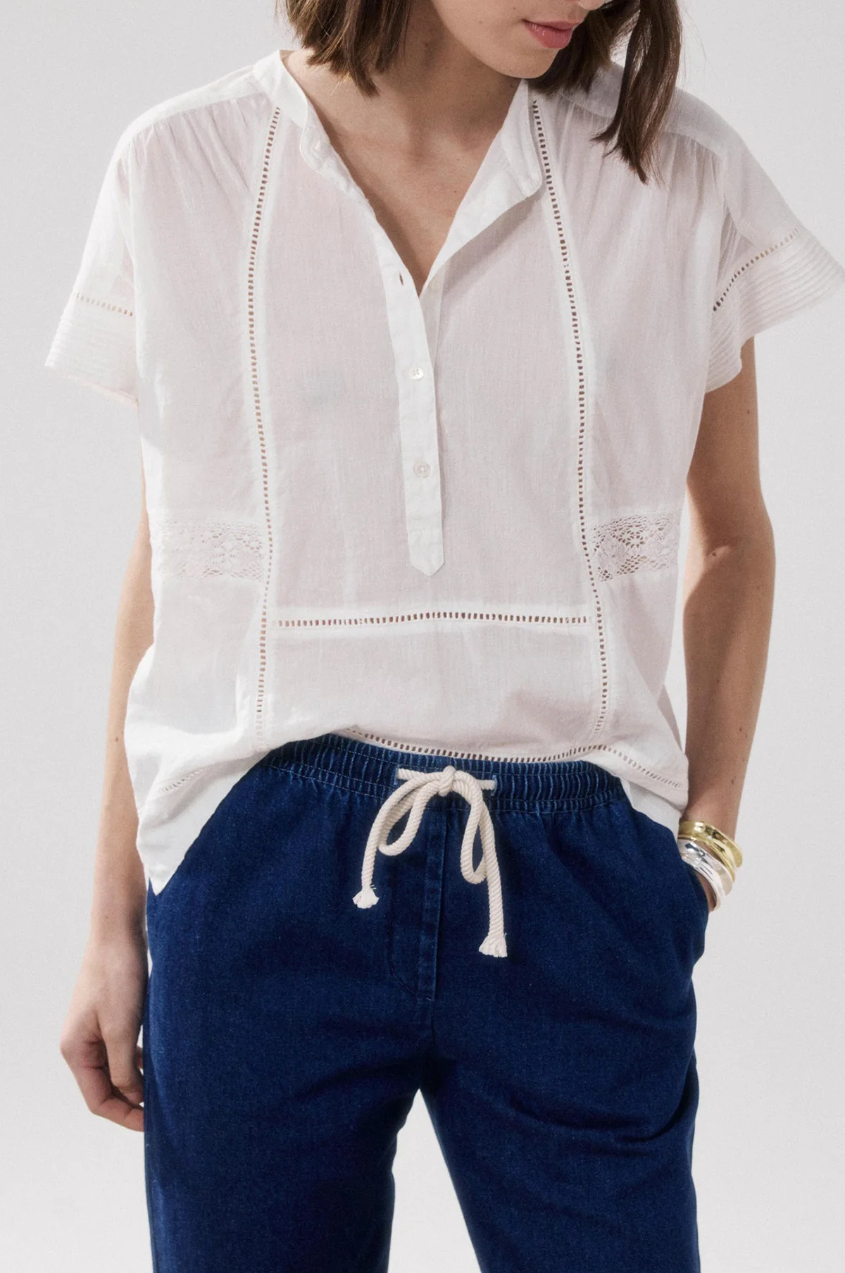 Cady Shirt Ecru - Image 6