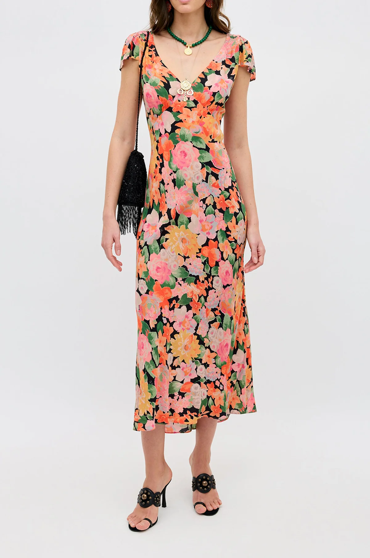 Cathy Dress Chelsea Floral Black - Image 2