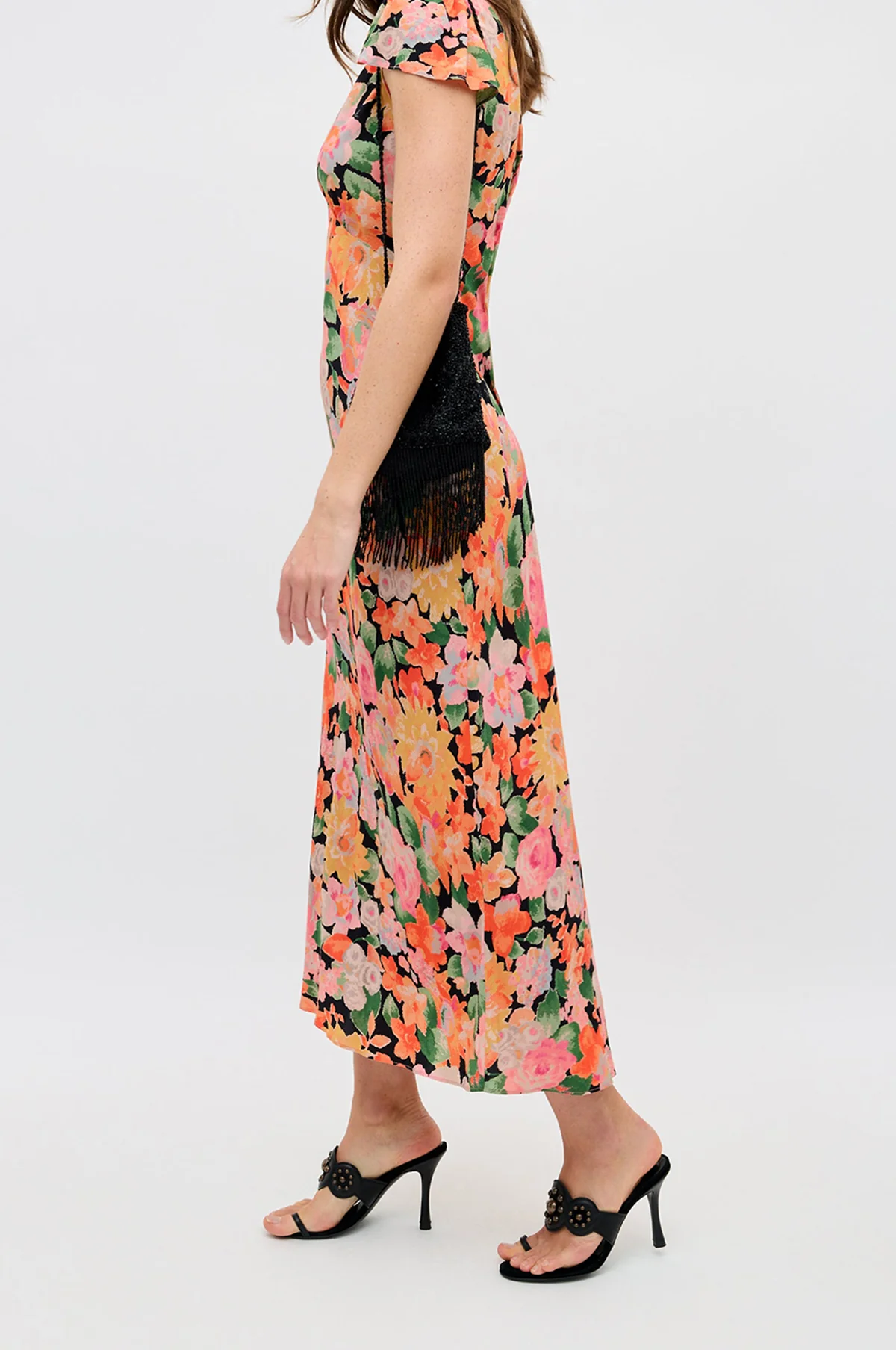 Cathy Dress Chelsea Floral Black - Image 3