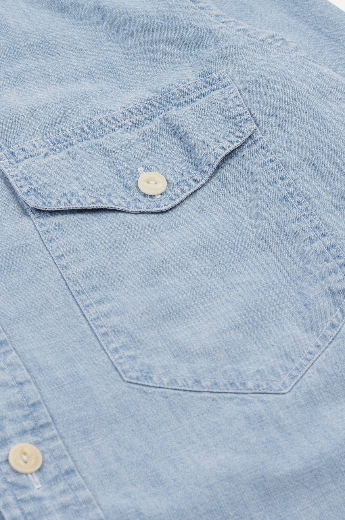 Chambray Work Shirt MKII Blue - Image 4
