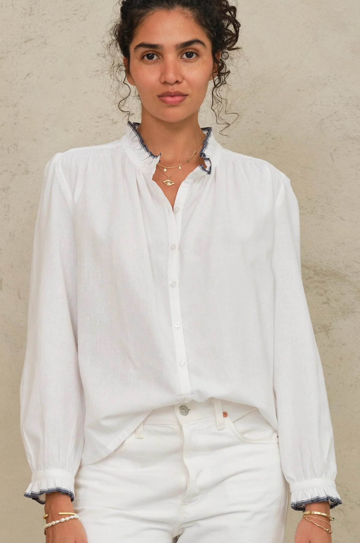 Chrissie L/S Top Ivory - Image 3