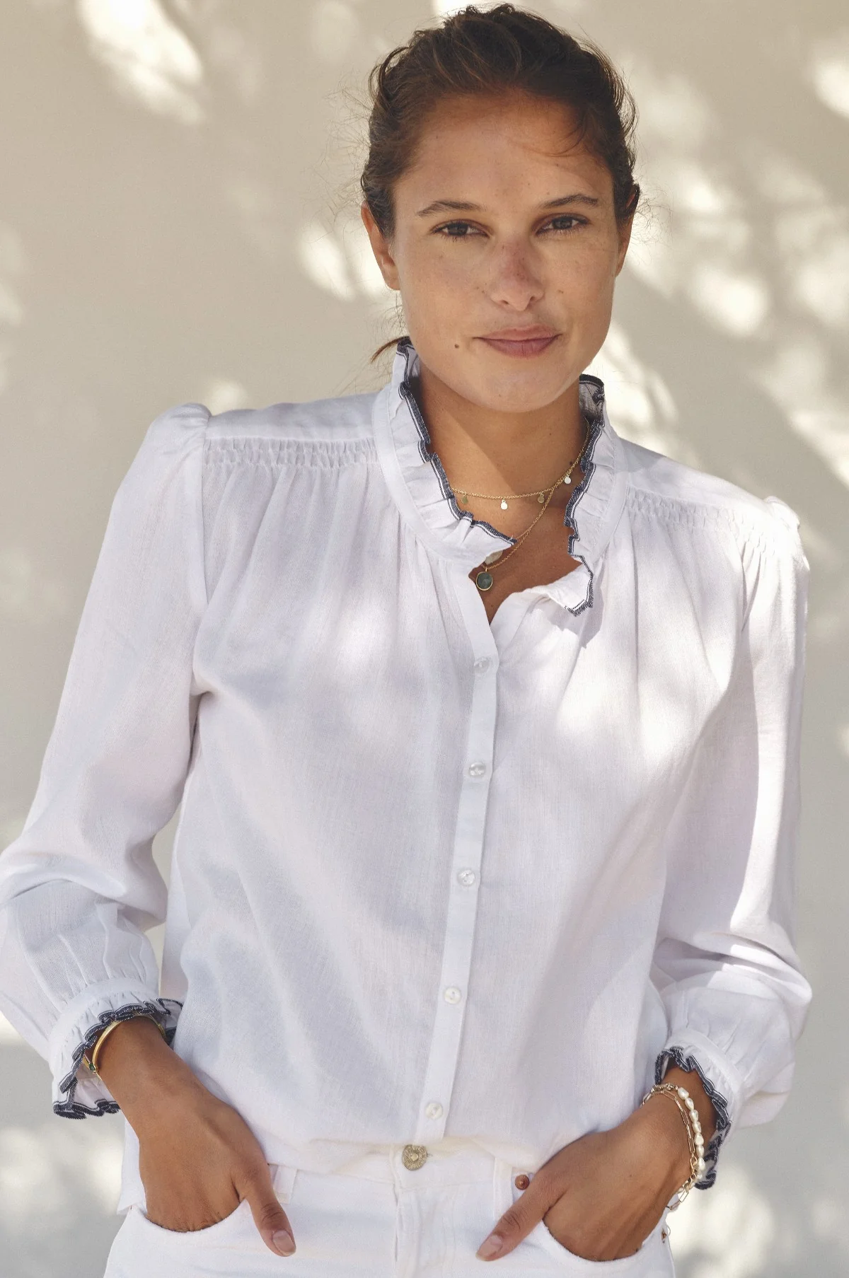 Chrissie L/S Top Ivory - Image 6