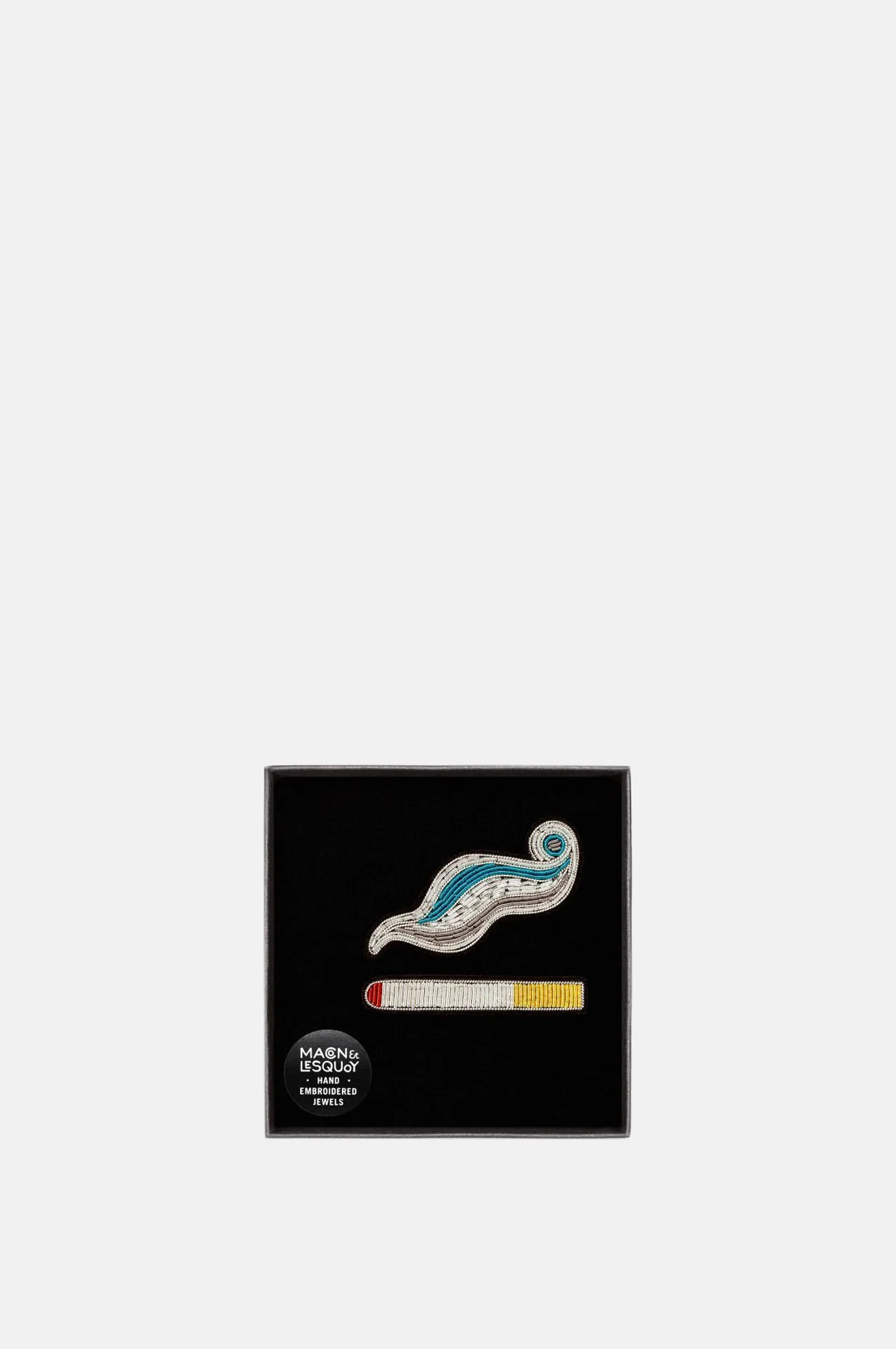 Cigarette + Smoke Brooch - Image 2