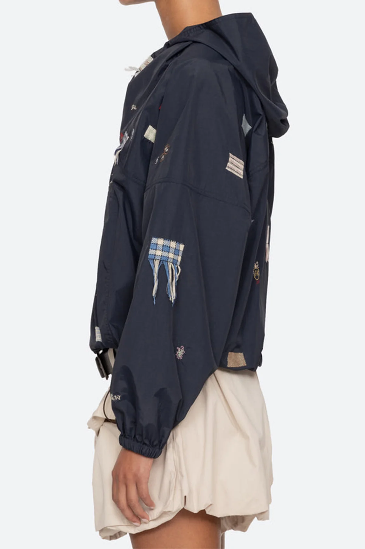 Claira Emb Anorak Navy - Image 3