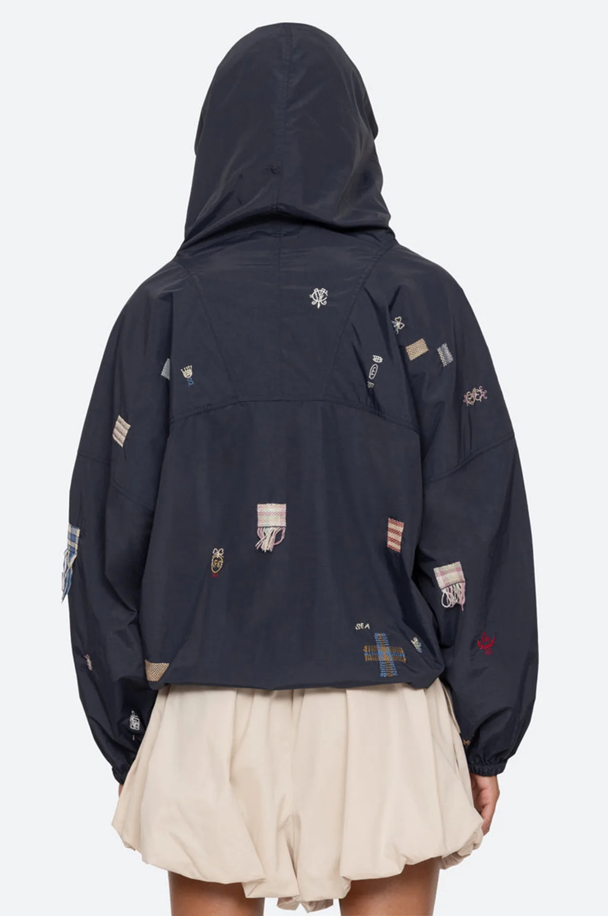 Claira Emb Anorak Navy - Image 8