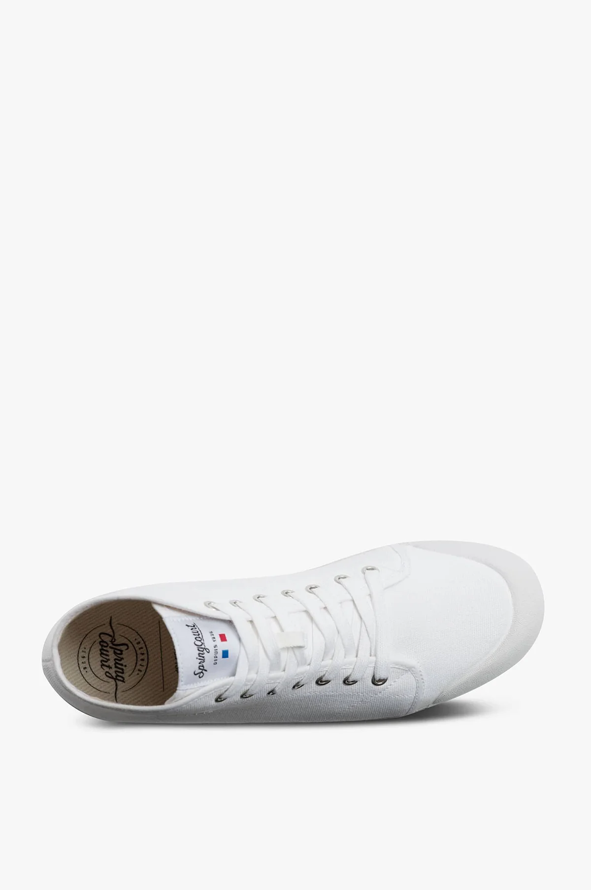 Original B2 Mid Top White Canvas Sneakers - Image 4
