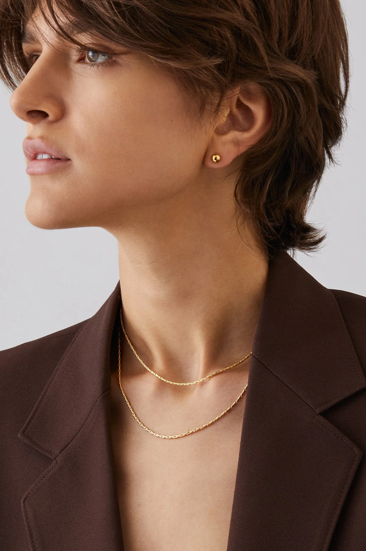 Constance Gold Wrap Chain Necklace - Image 4