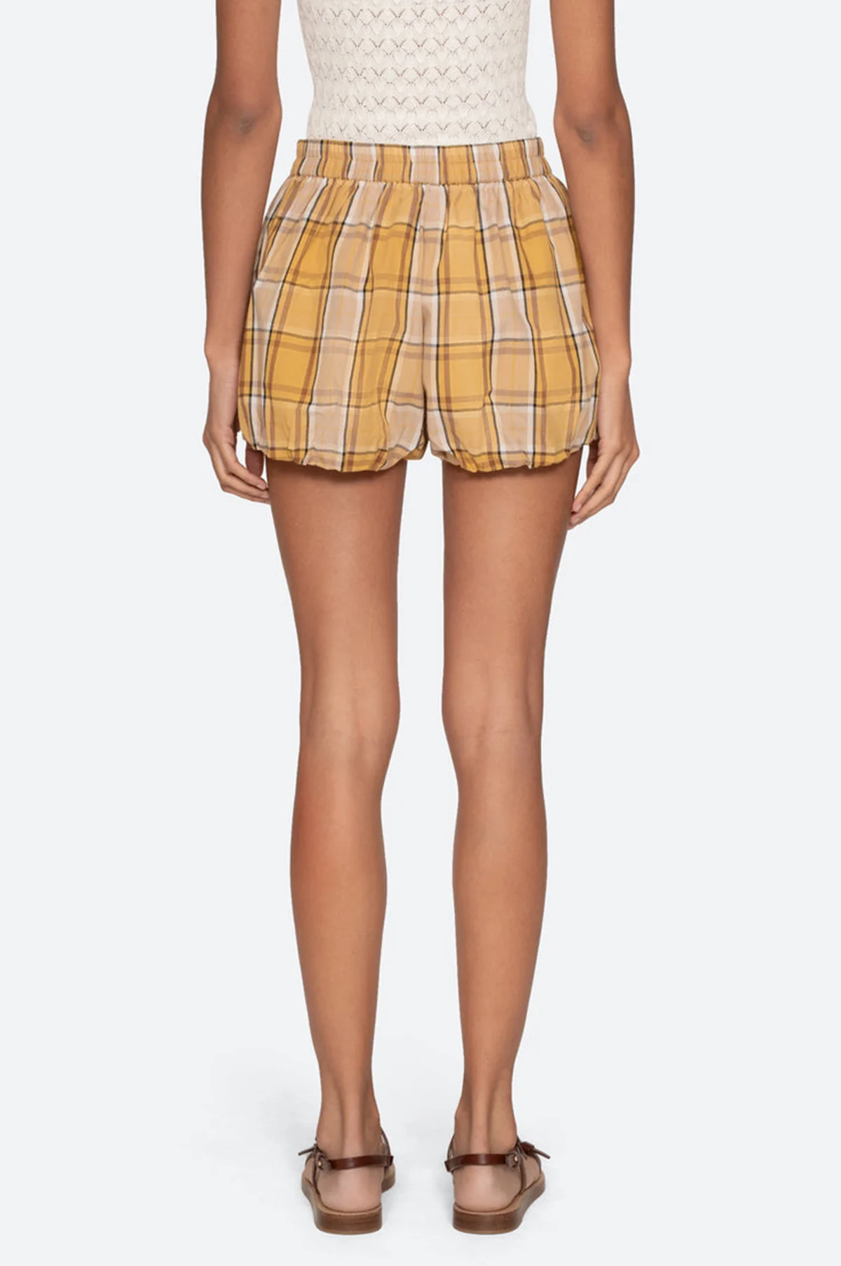 Copeland Plaid Shorts Yellow - Image 5