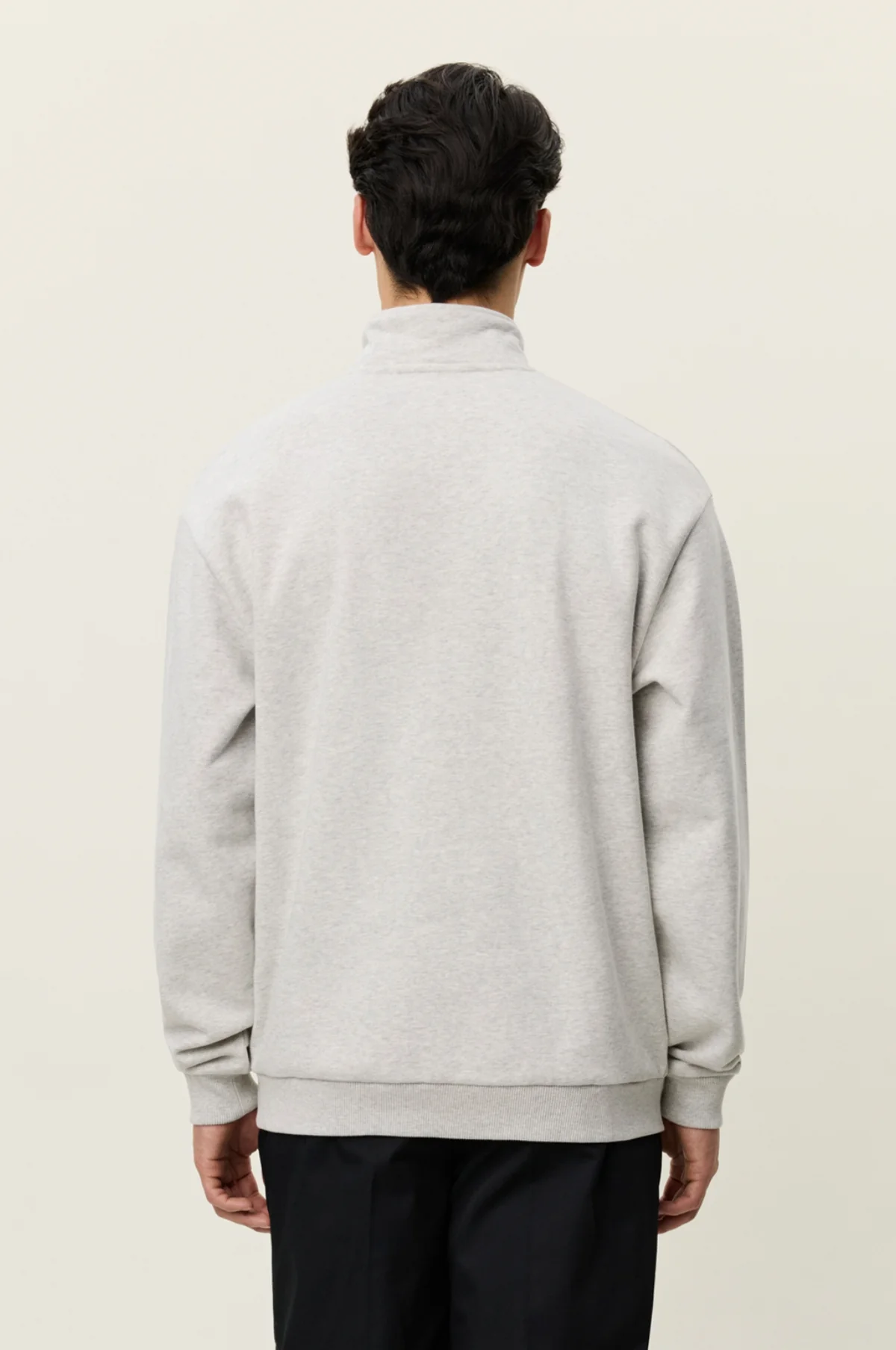 Crew Half-Zip Sweatshirt Snow Melange - Image 5