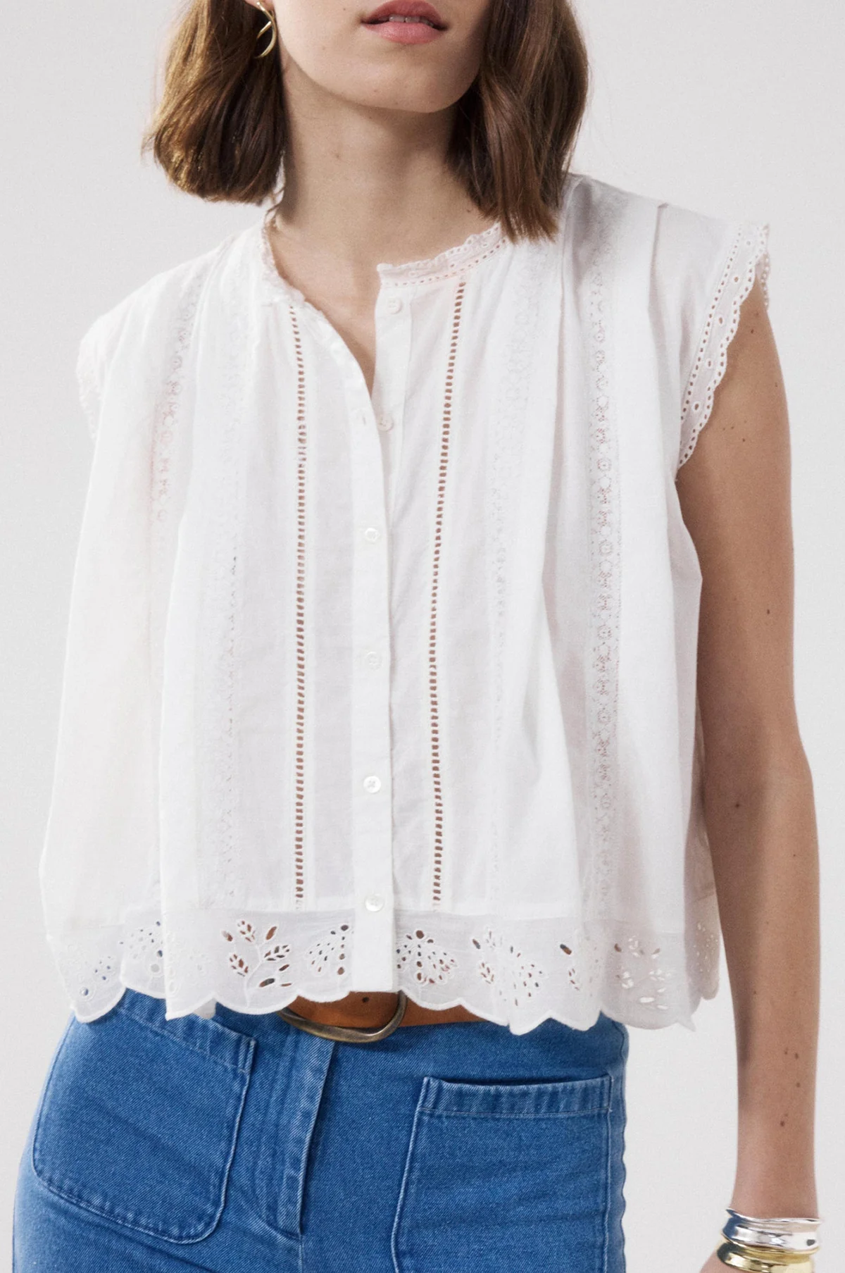 Cybil Shirt Ecru - Image 3